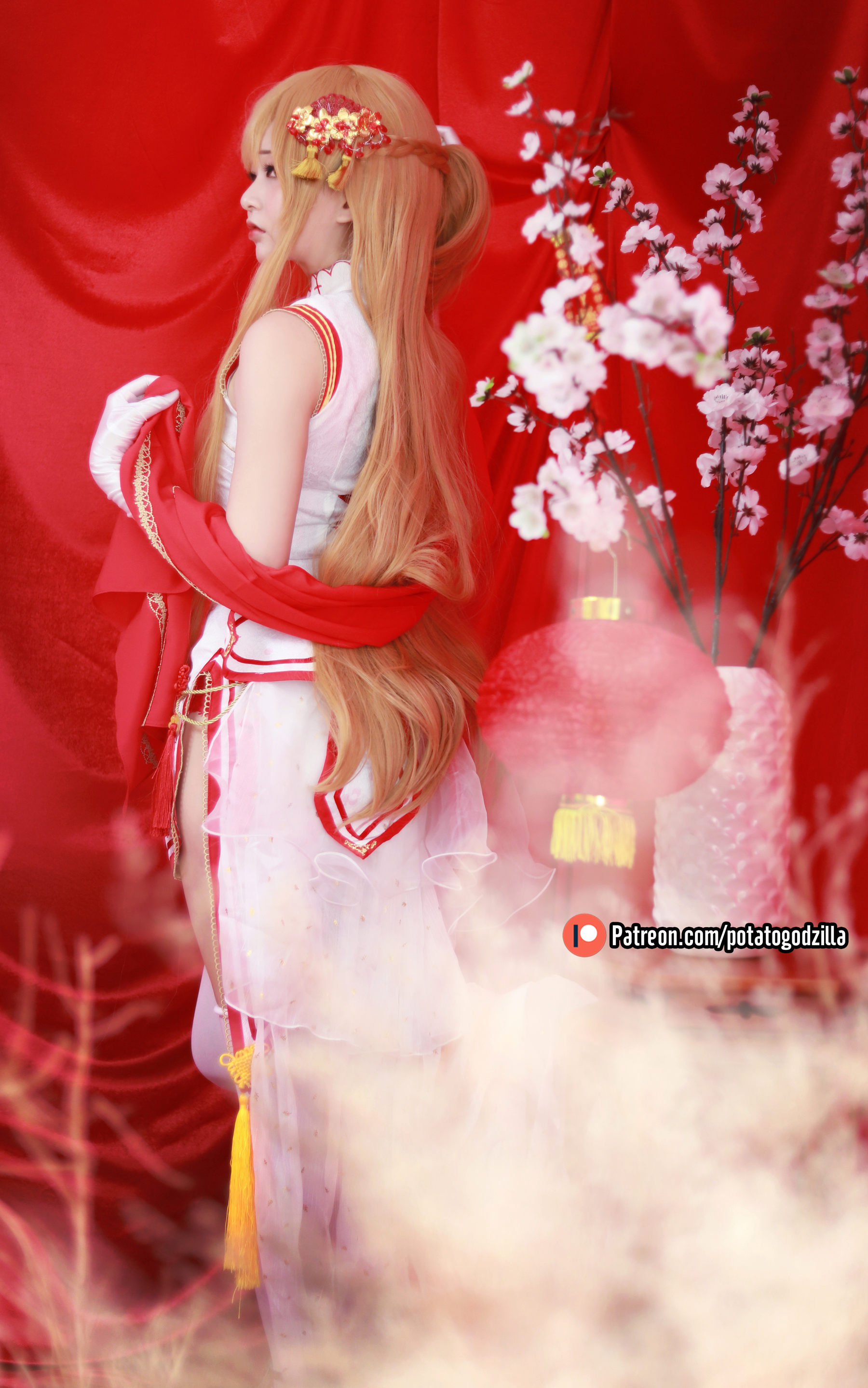 Potato Godzilla – Asuna Yuuki Qipao [53P]