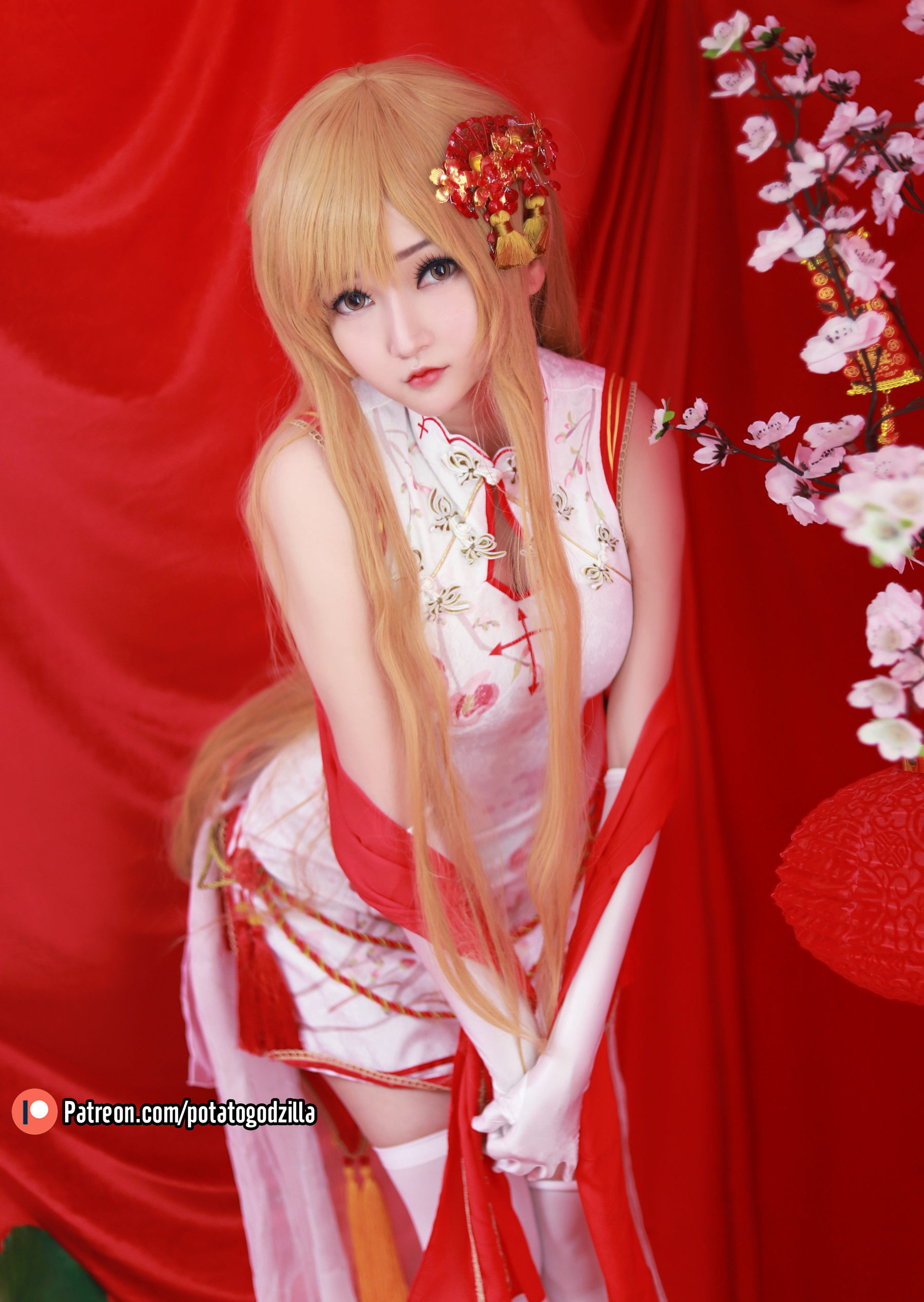 Potato Godzilla – Asuna Yuuki Qipao [53P]