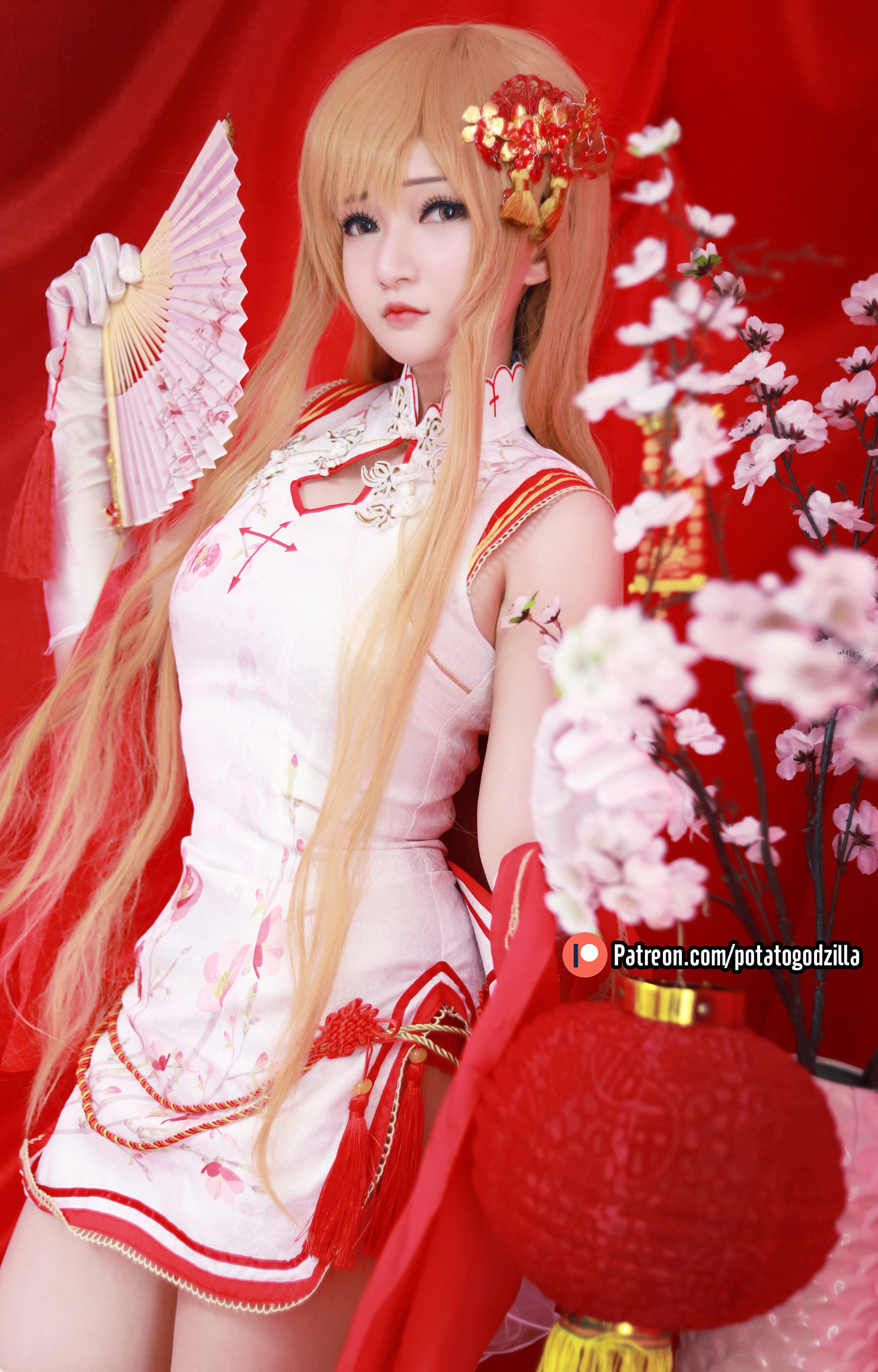 Potato Godzilla – Asuna Yuuki Qipao [53P]