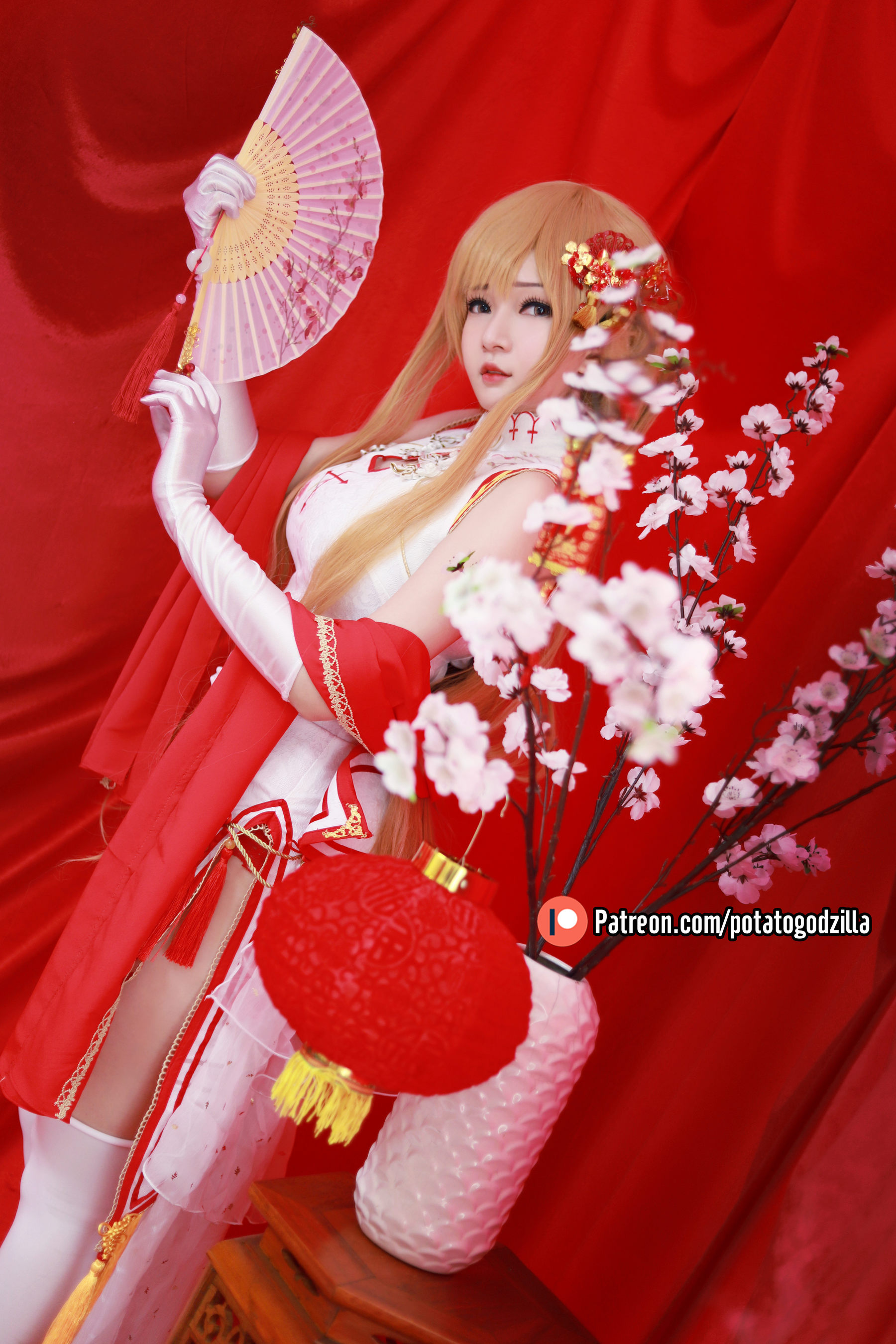 Potato Godzilla – Asuna Yuuki Qipao [53P]