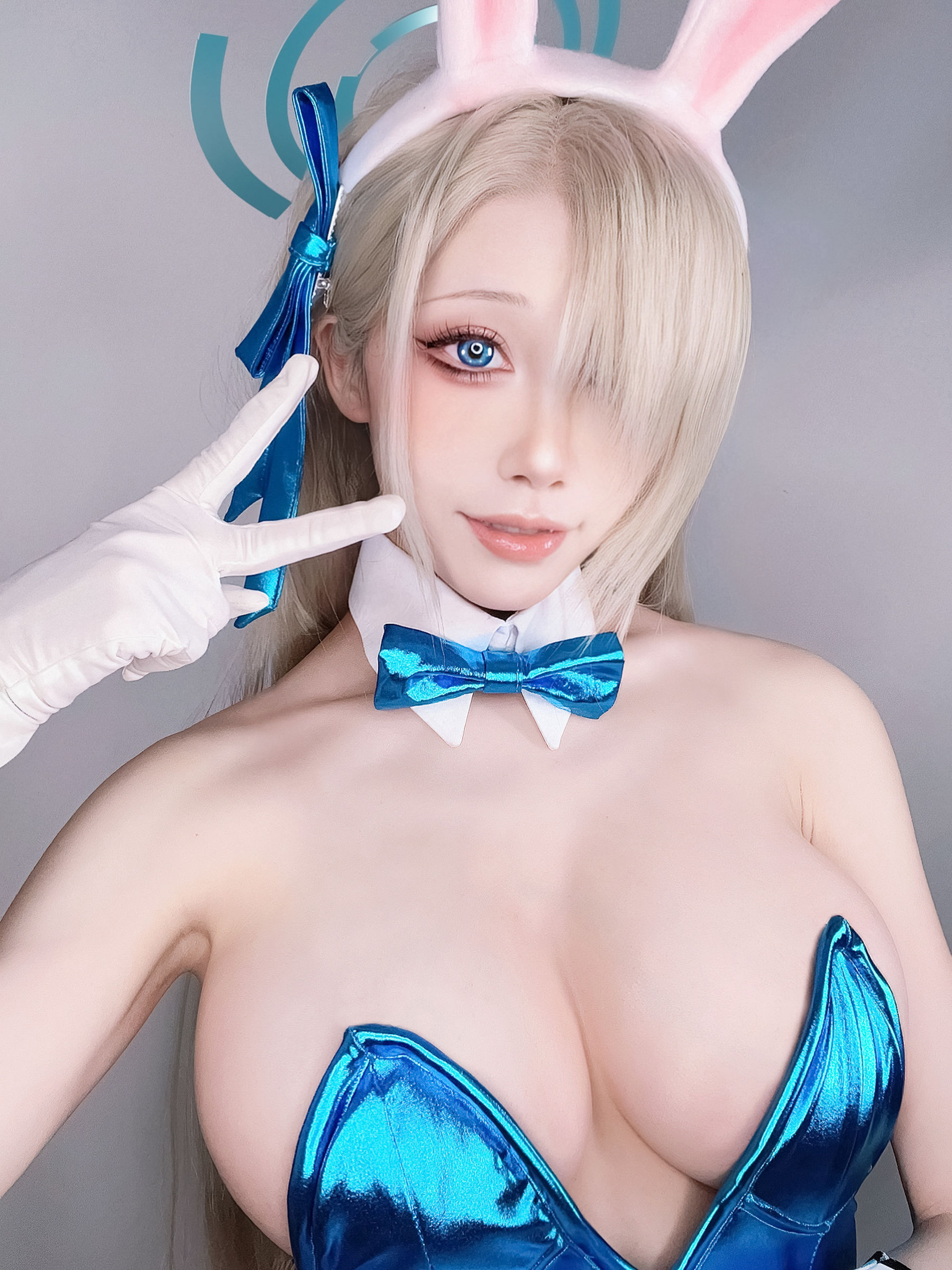 动漫博主水淼aqua – 一之濑明日奈-兔女郎2 [26P]