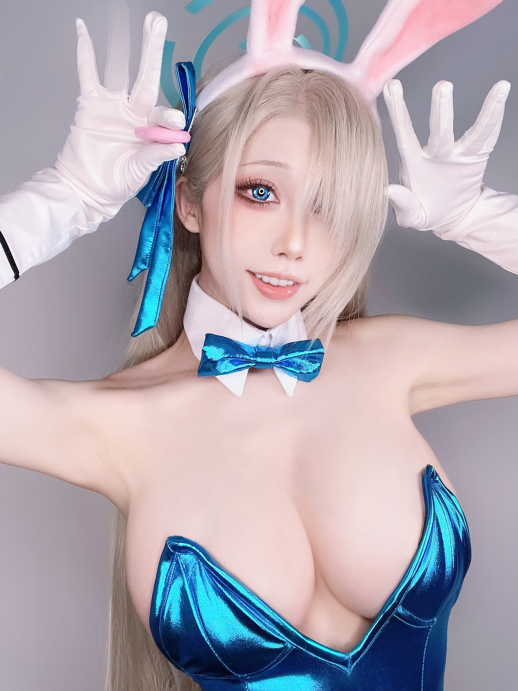 动漫博主水淼aqua – 一之濑明日奈-兔女郎2 [26P]