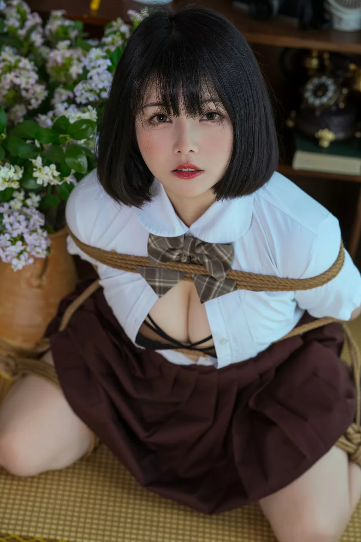 七月喵子 – 捆绑 [34P]