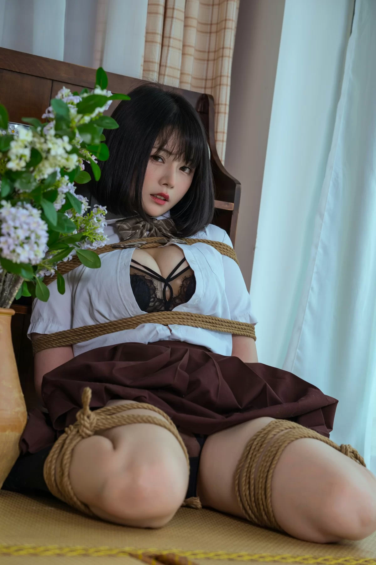 七月喵子 – 捆绑 [34P]
