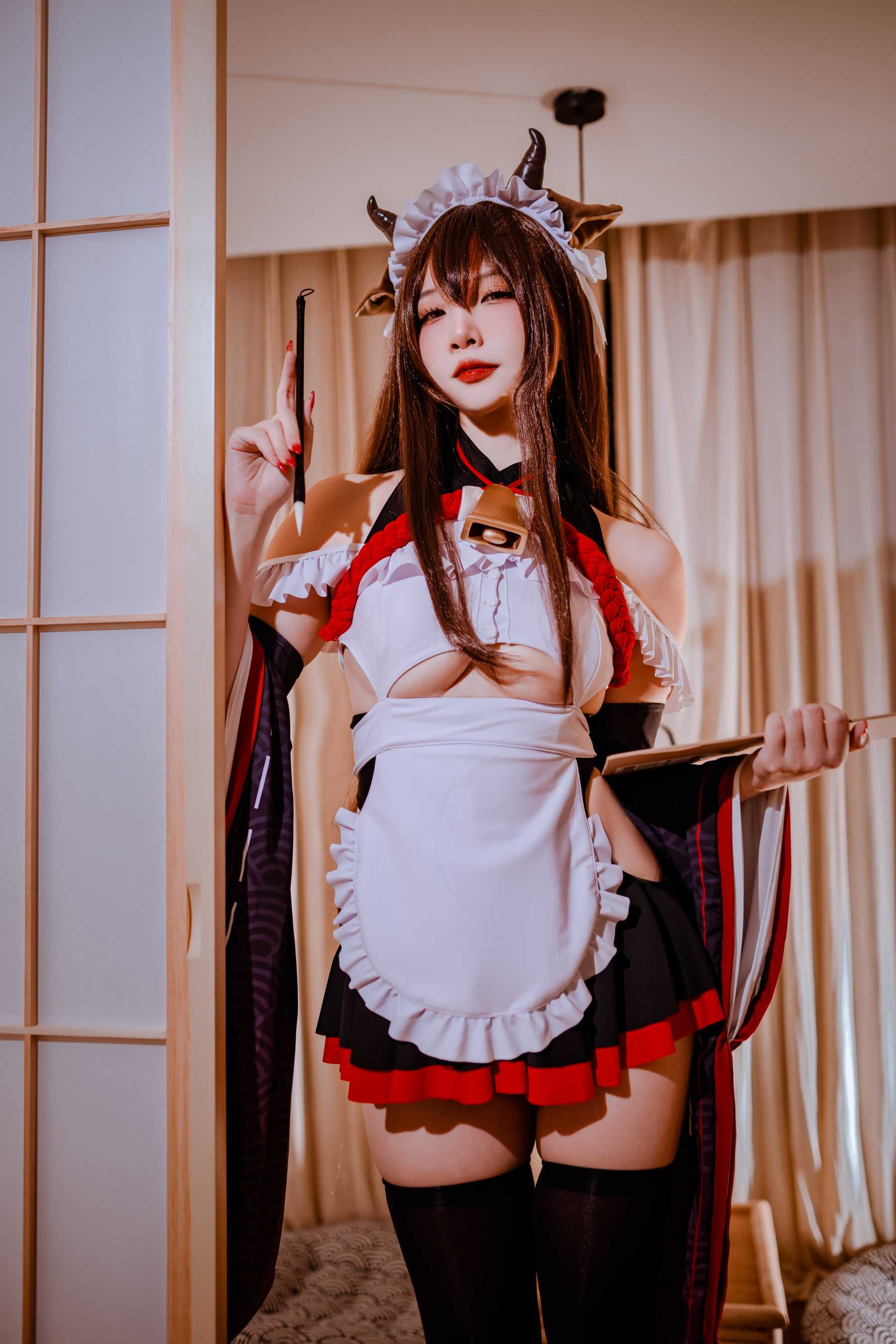 二佐Nisa – 碧蓝樫野女仆 [33P]