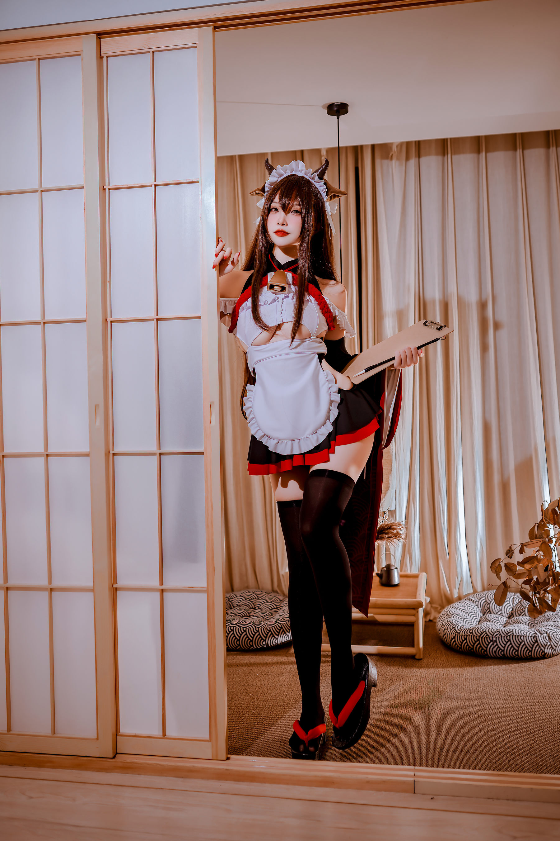 二佐Nisa – 碧蓝樫野女仆 [33P]
