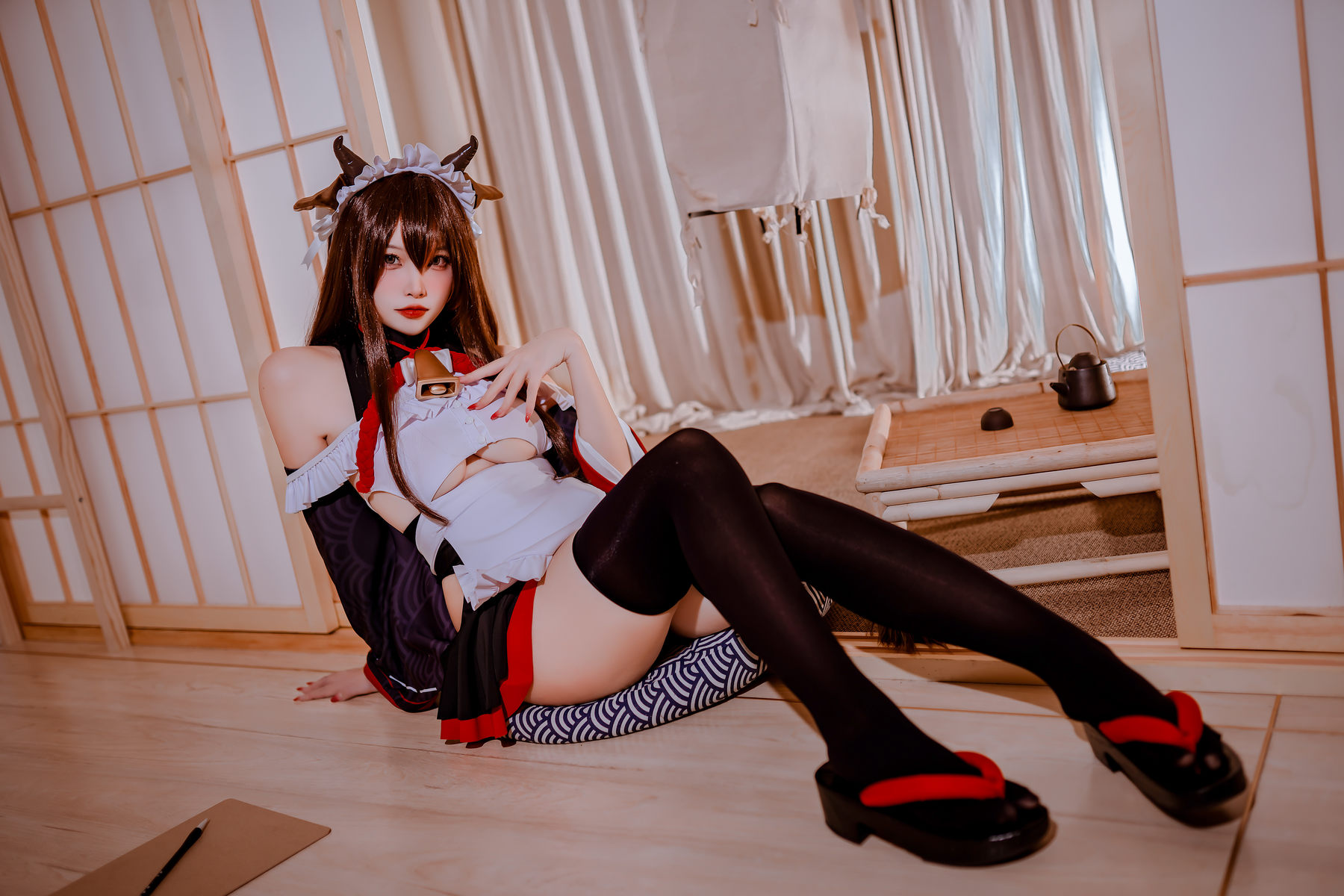 二佐Nisa – 碧蓝樫野女仆 [33P]