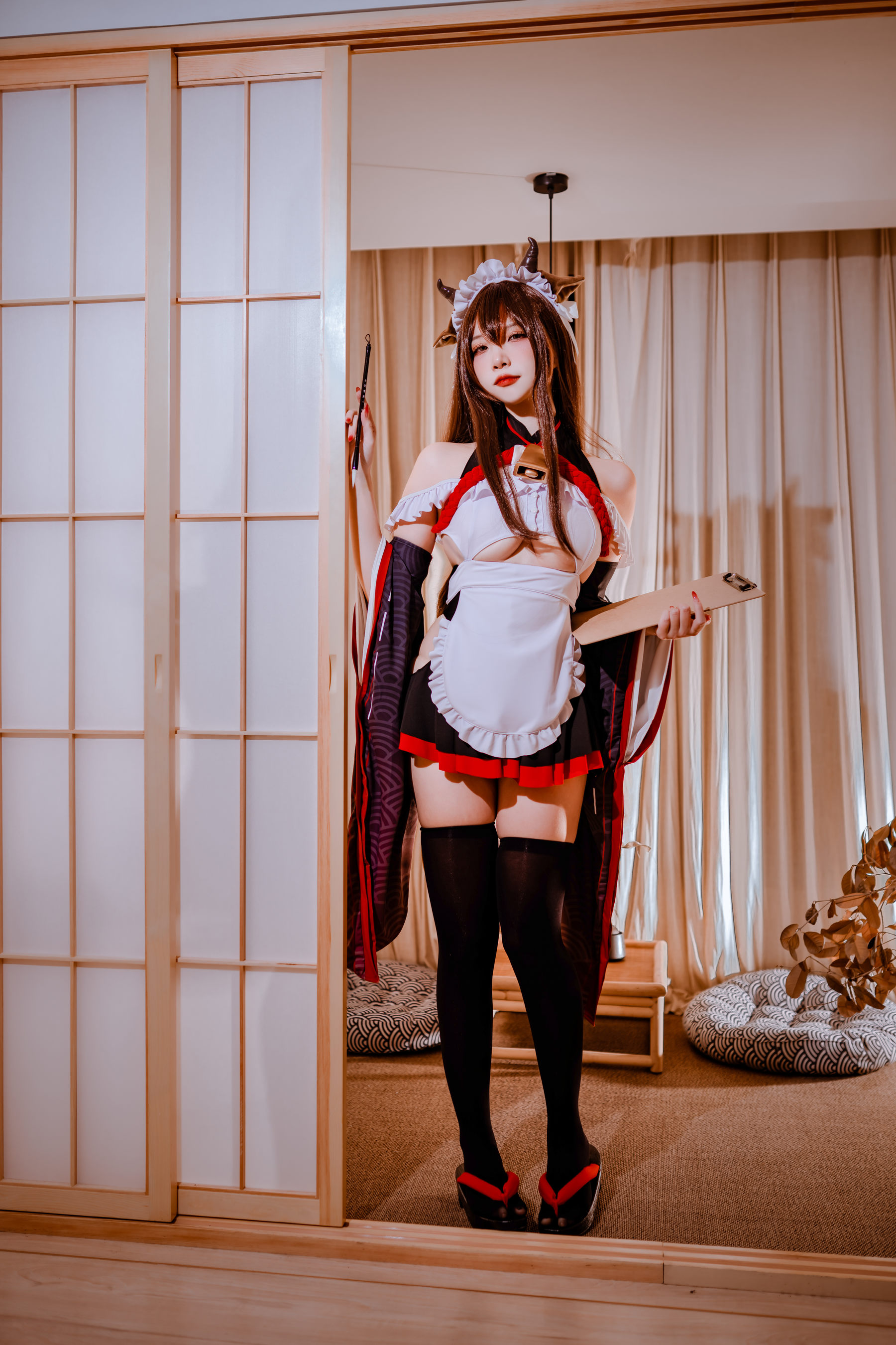 二佐Nisa – 碧蓝樫野女仆 [33P]