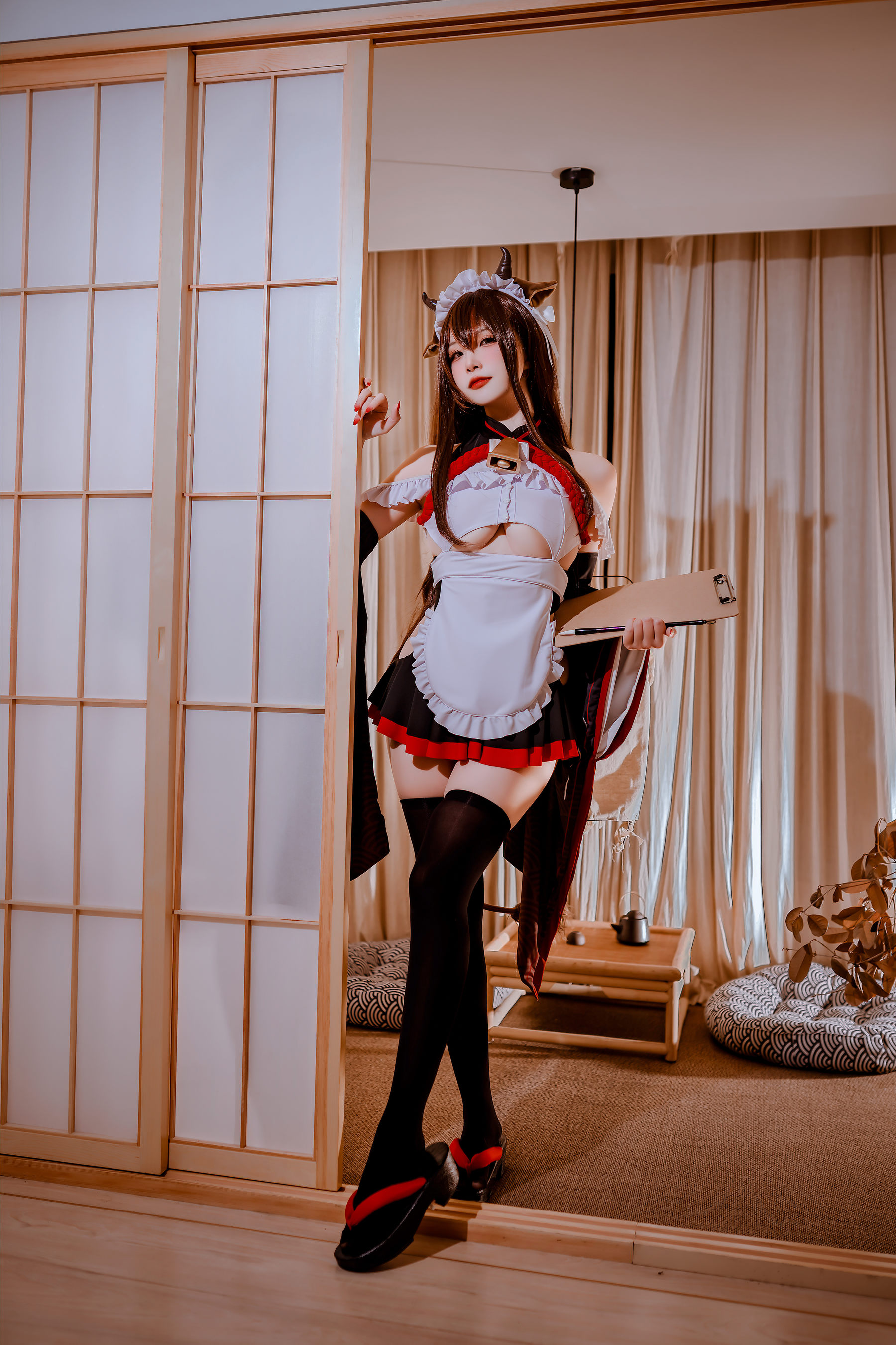 二佐Nisa – 碧蓝樫野女仆 [33P]