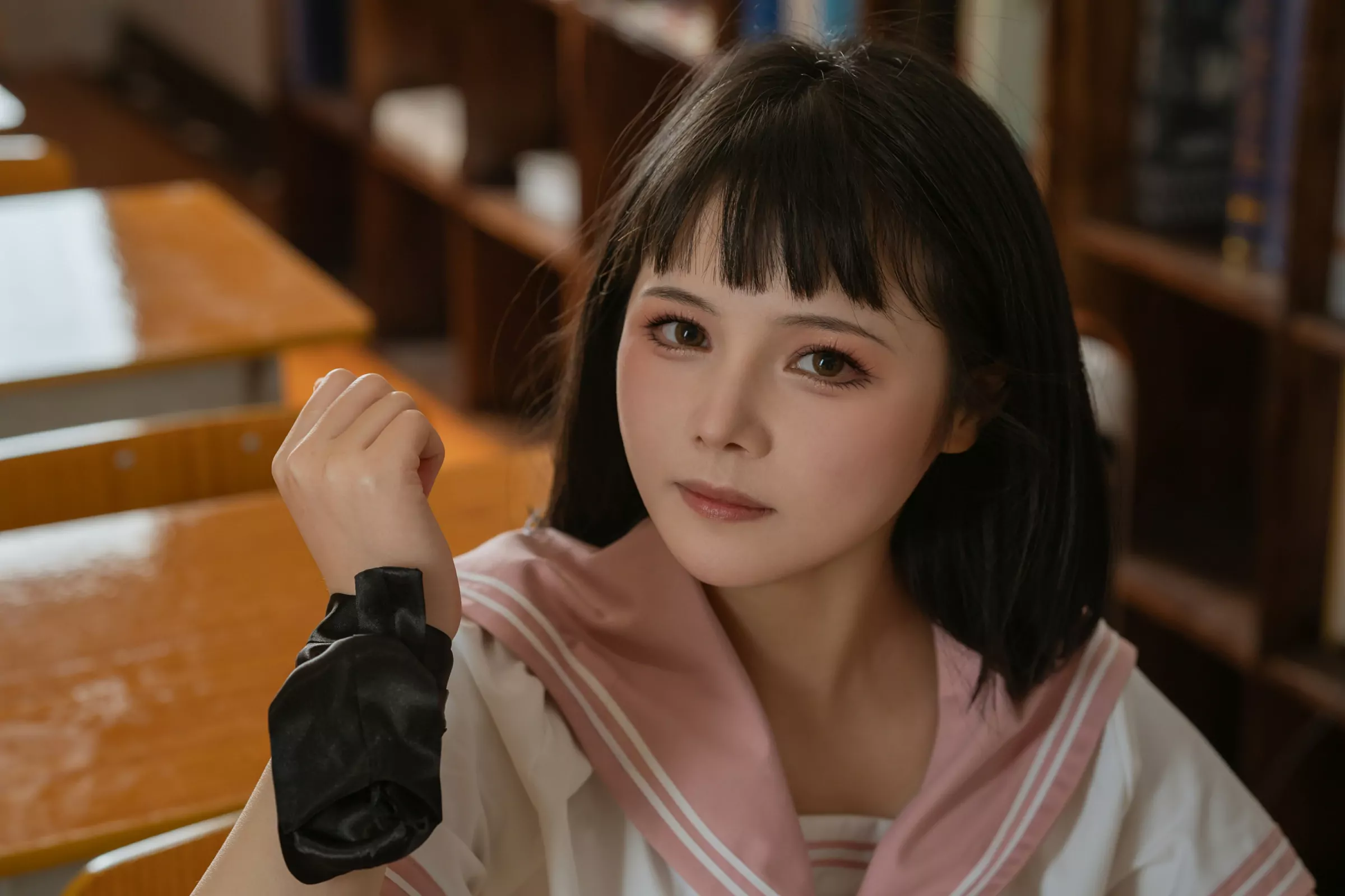 奈汐酱nice & 七月喵子 - 放学后的补习 [72P]