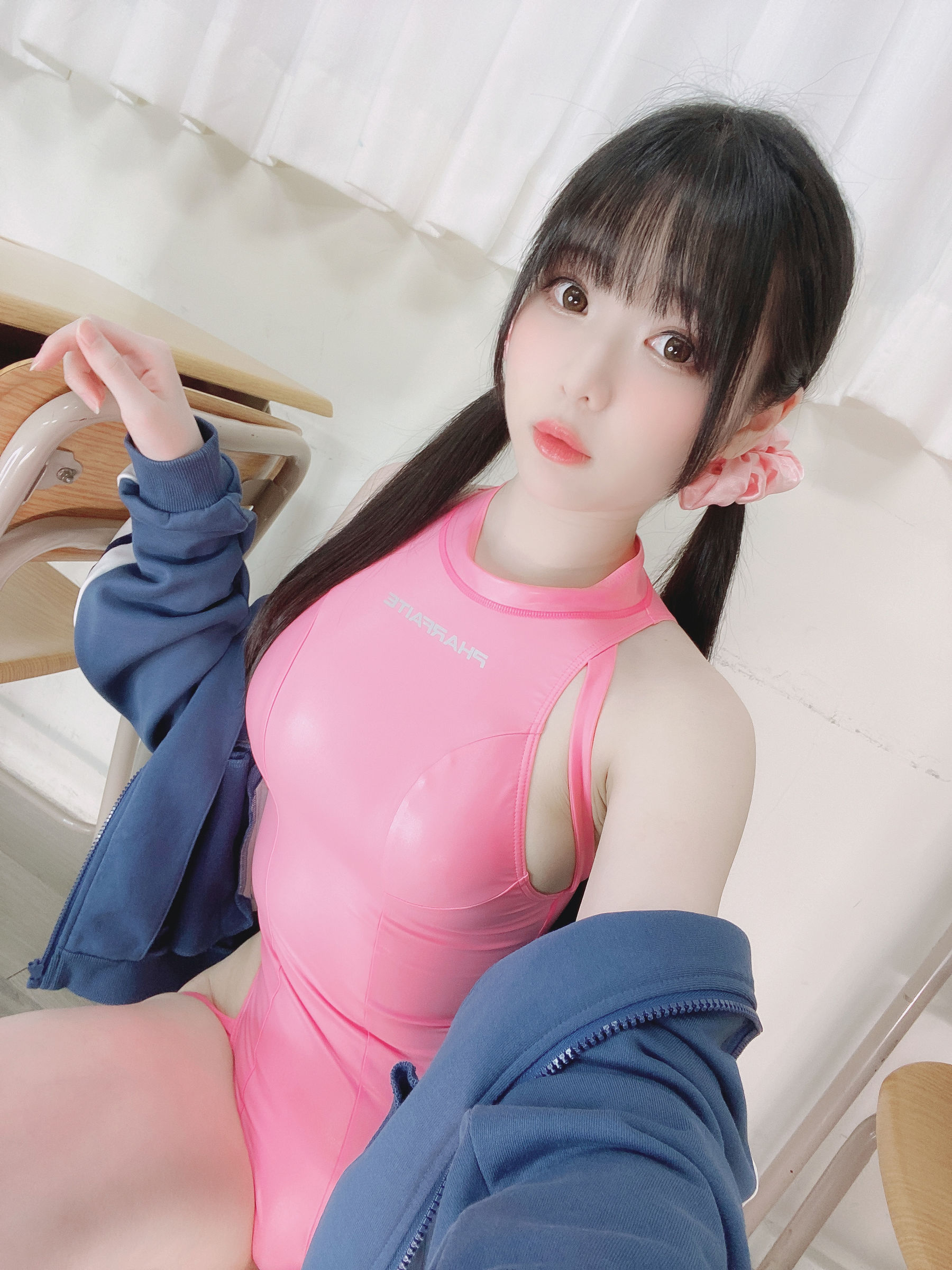 霜月shimo – 粉红泳衣 [20P]