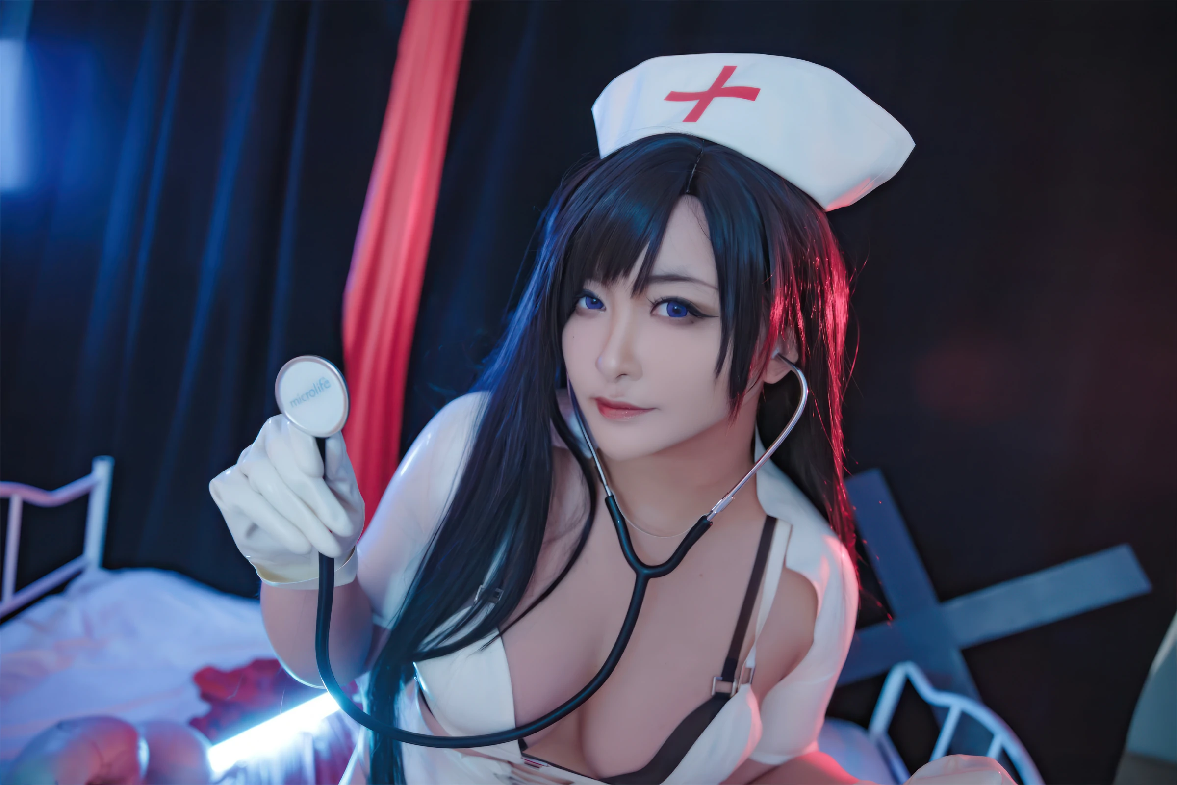 洛璃 LoLiSAMA – 蒂法护士 [65P]