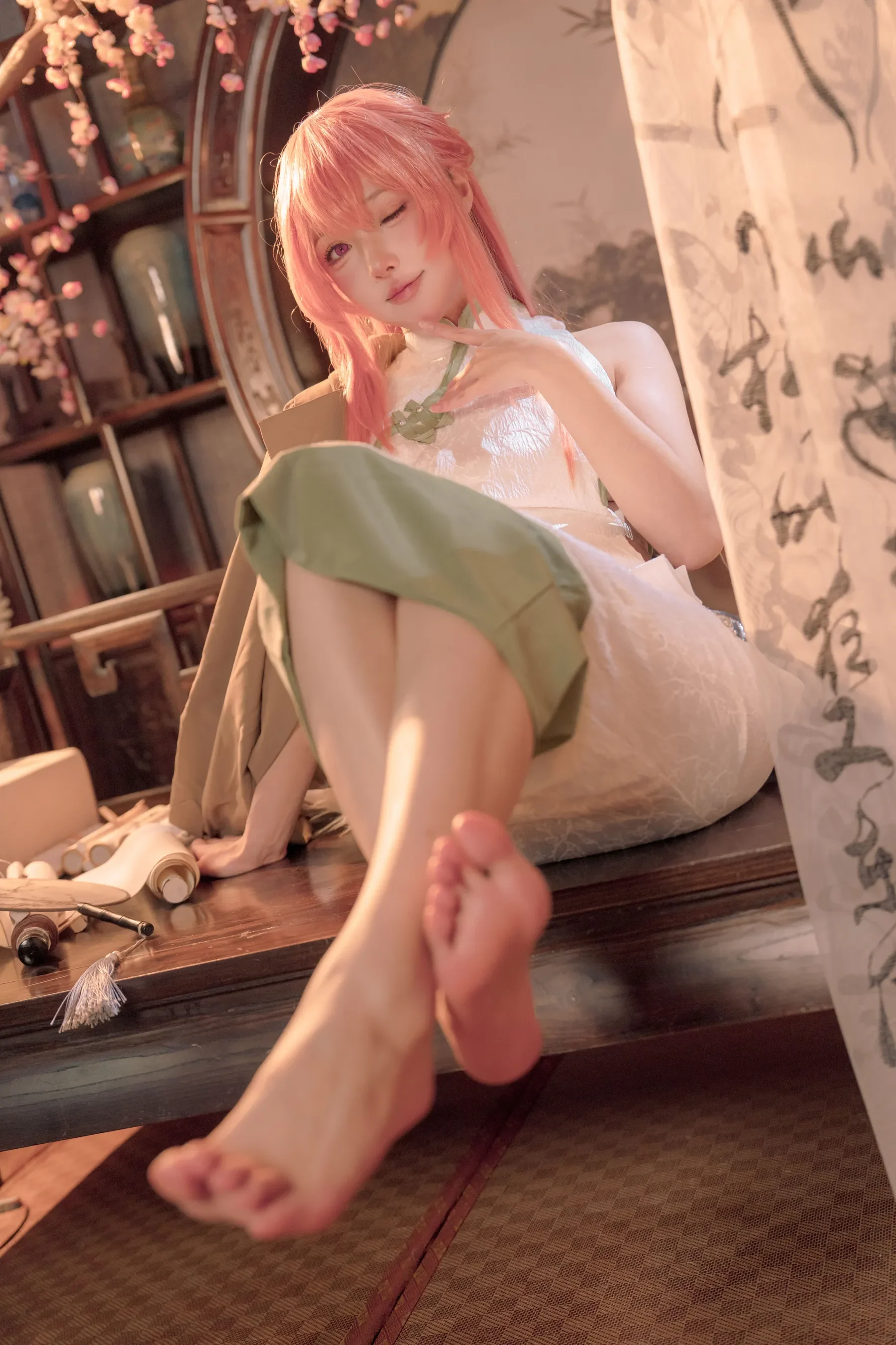 阿包也是兔娘 – 碧蓝航线英仙座旗袍 [30P]