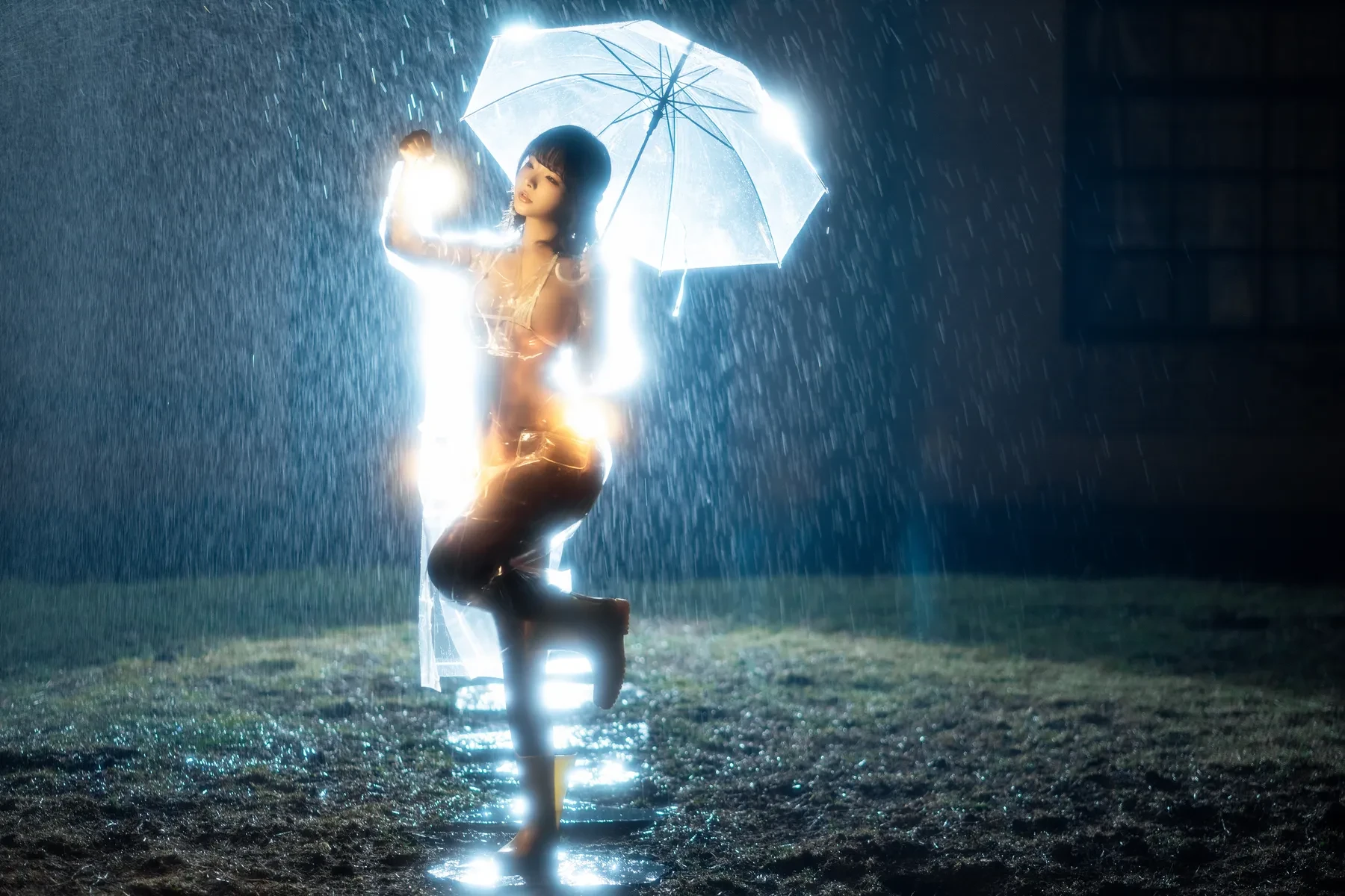 yuuhui玉汇 – 雨夜独舞 [100P]