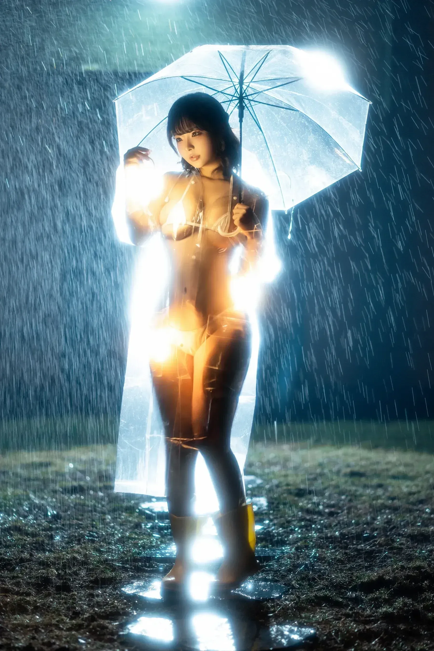 yuuhui玉汇 – 雨夜独舞 [100P]