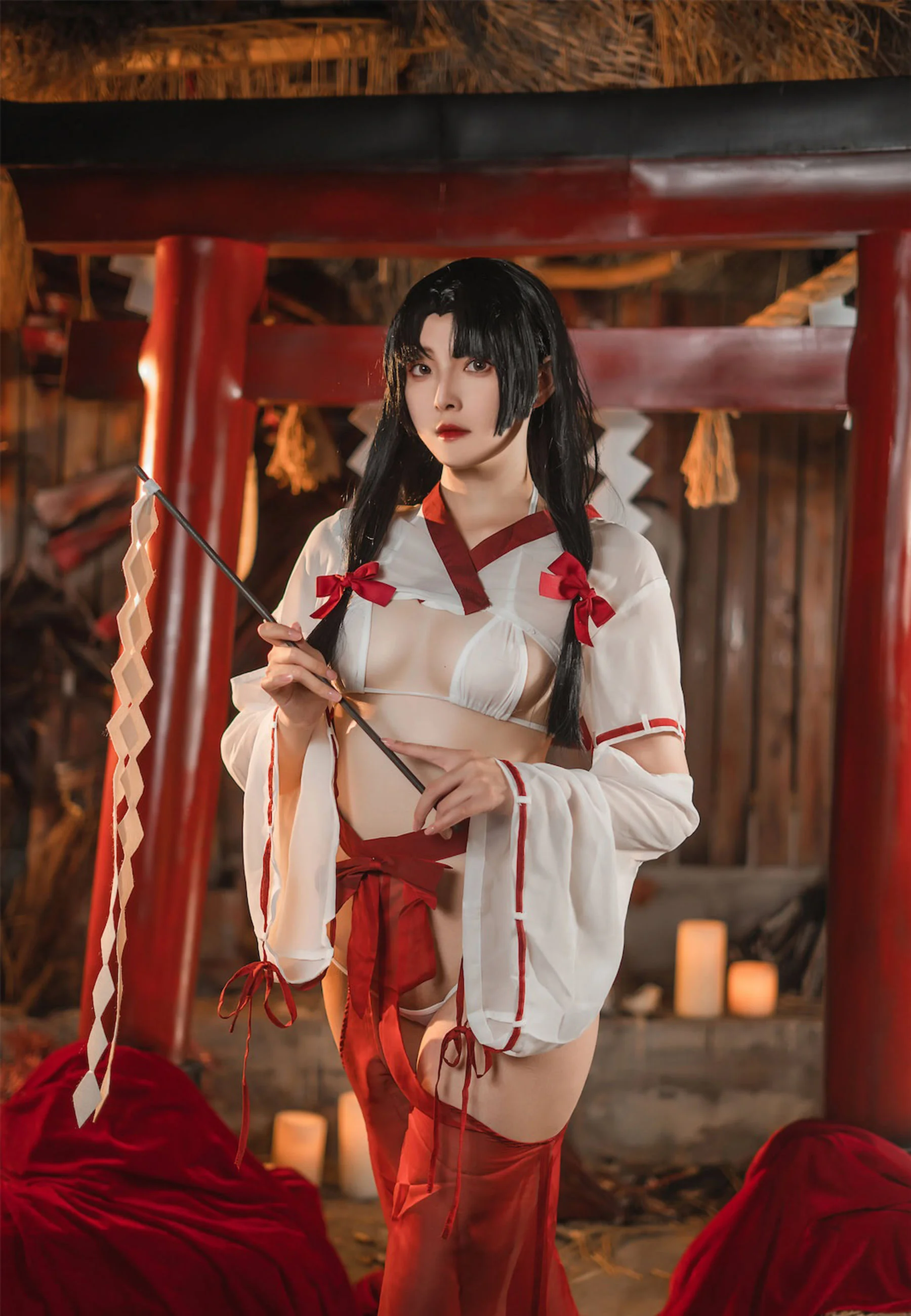 Natsuko夏夏子 – 祈愿巫女 [43P]