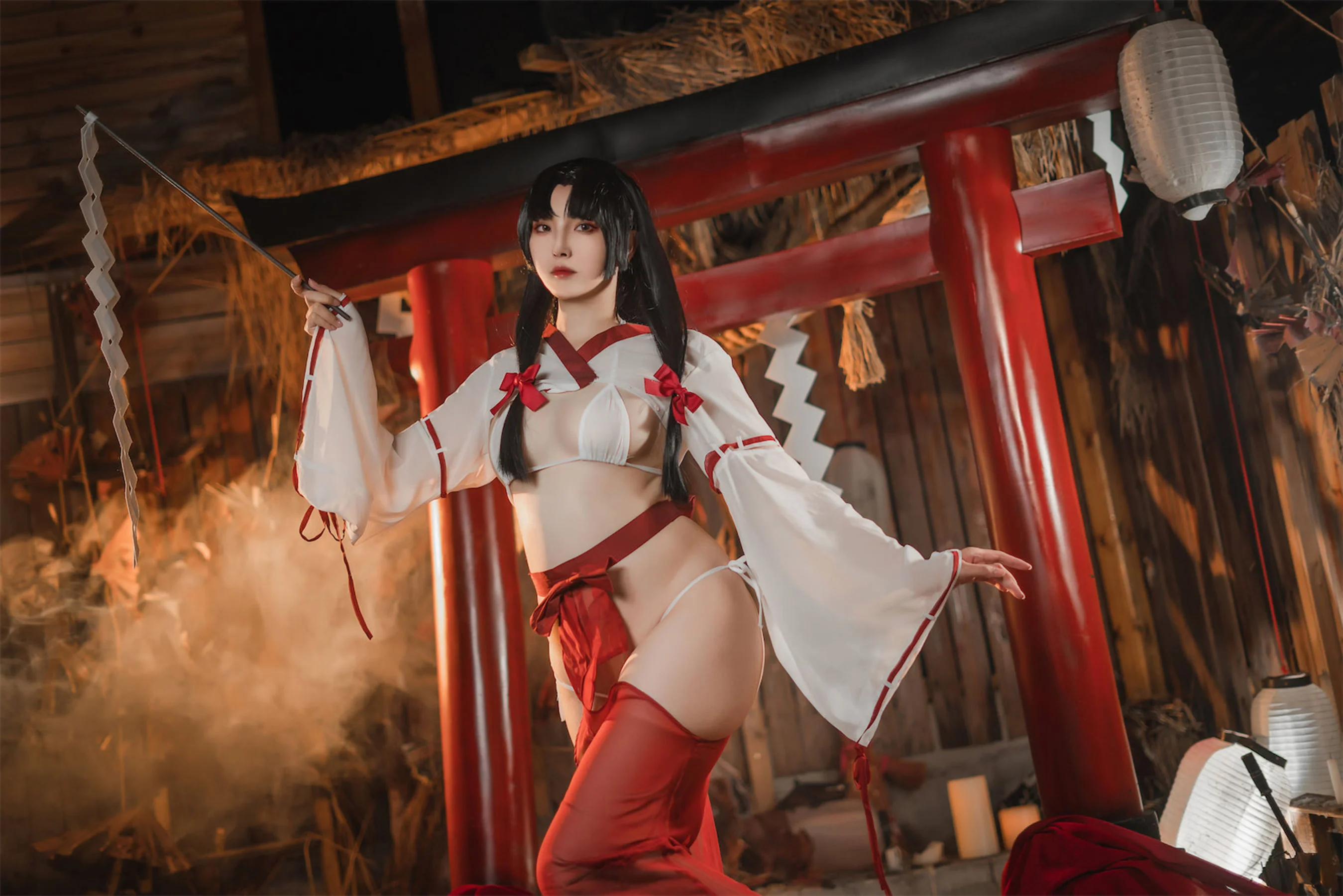 Natsuko夏夏子 – 祈愿巫女 [43P]