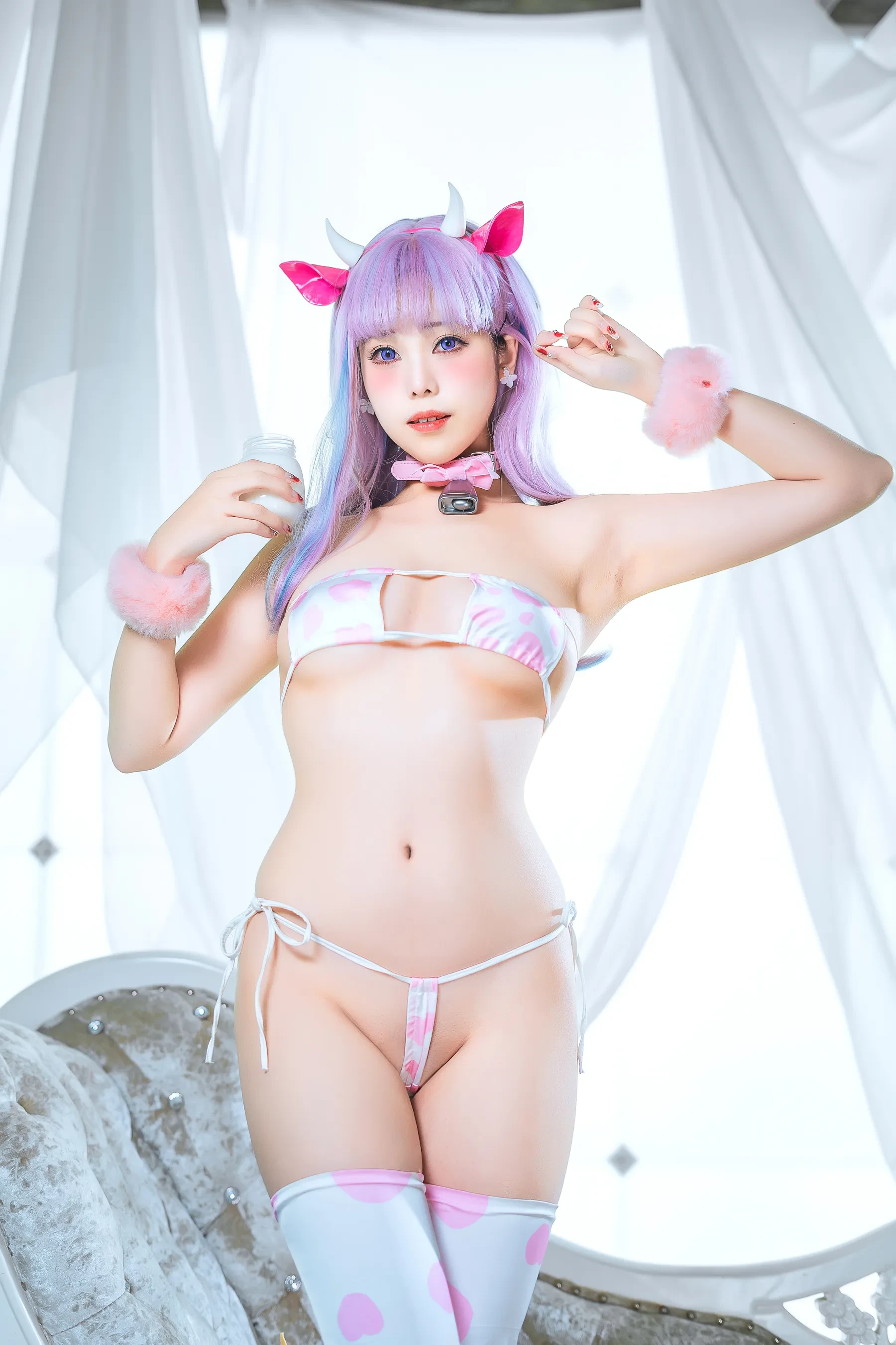 蜜汁猫裘 – 普利茅斯 奶牛装ver [74P]