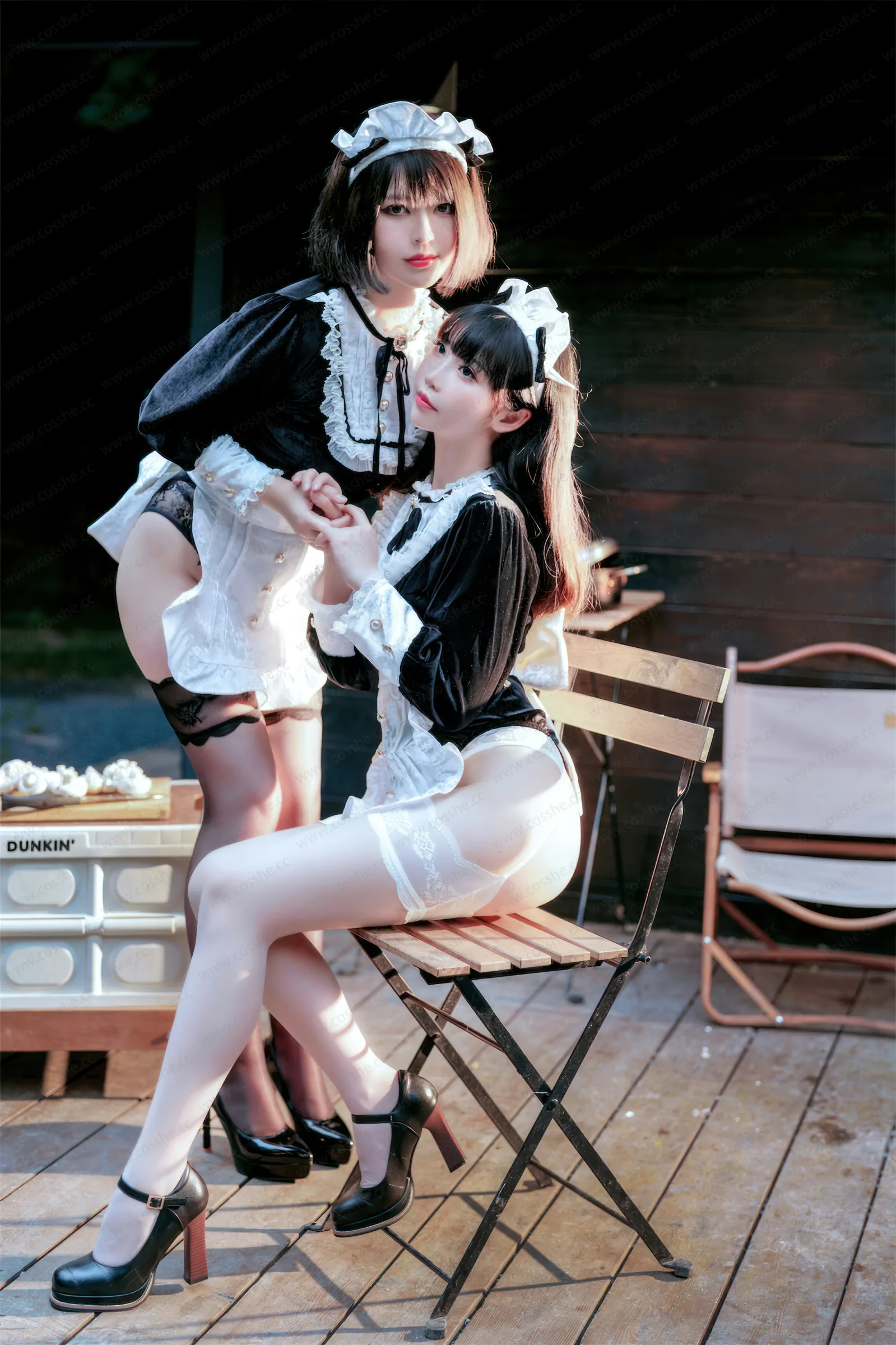 半半子&面饼仙儿 – メイド姉妹 [74P]