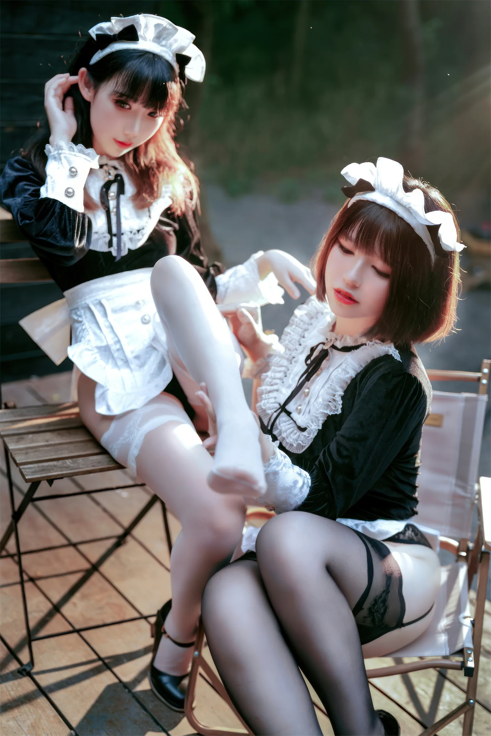 半半子&面饼仙儿 – メイド姉妹 [74P]