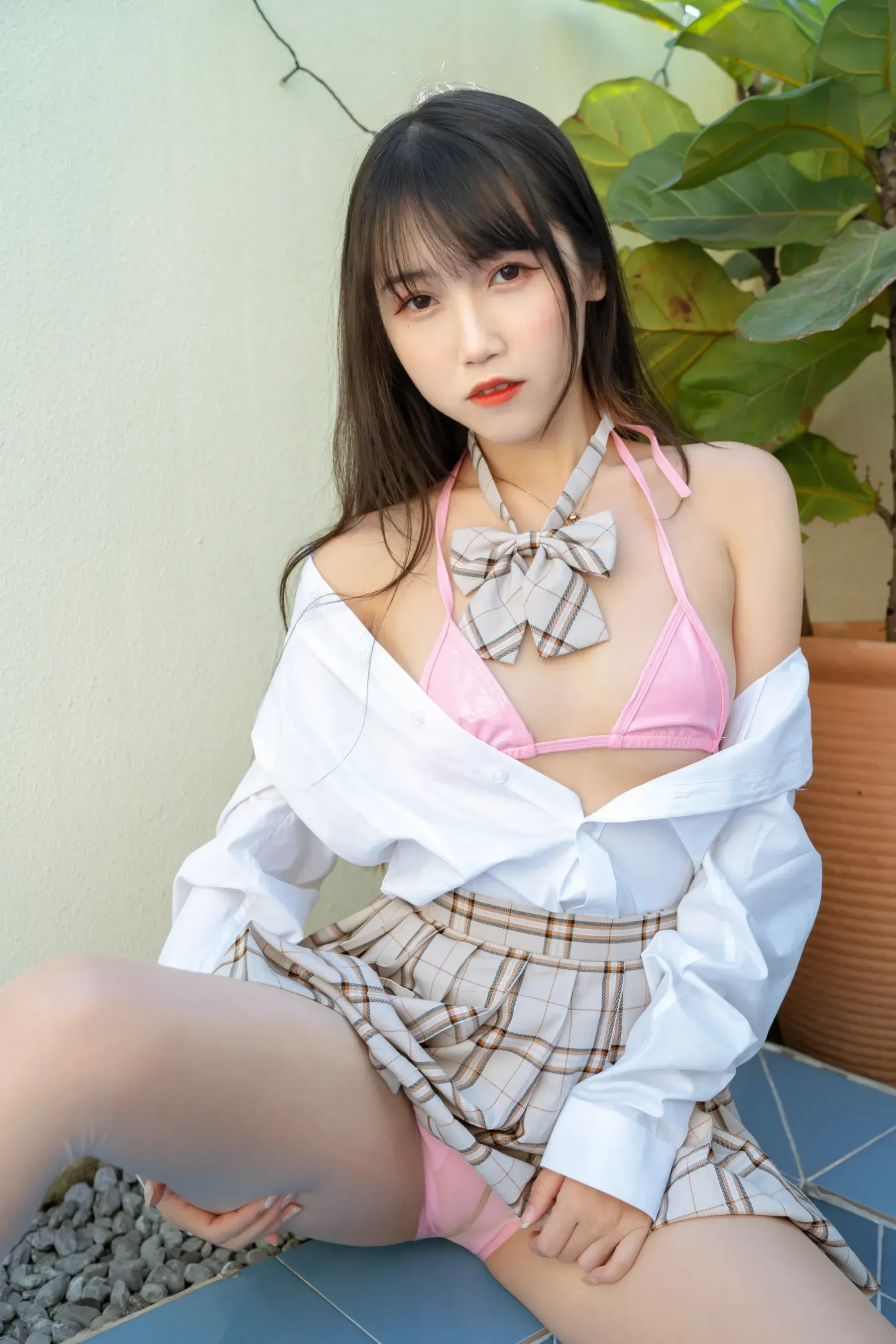 不呆猫 – 绳艺 JK制服 [32P]