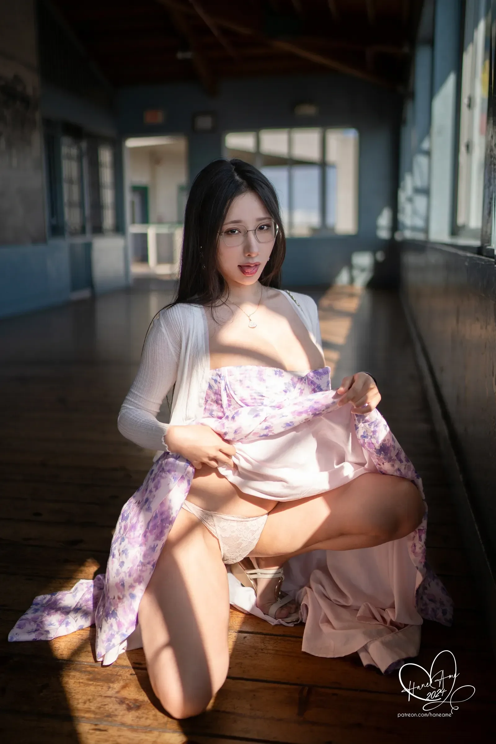 雨波_HaneAme – 波波日常 眼鏡女友 夏末回忆 [60P]