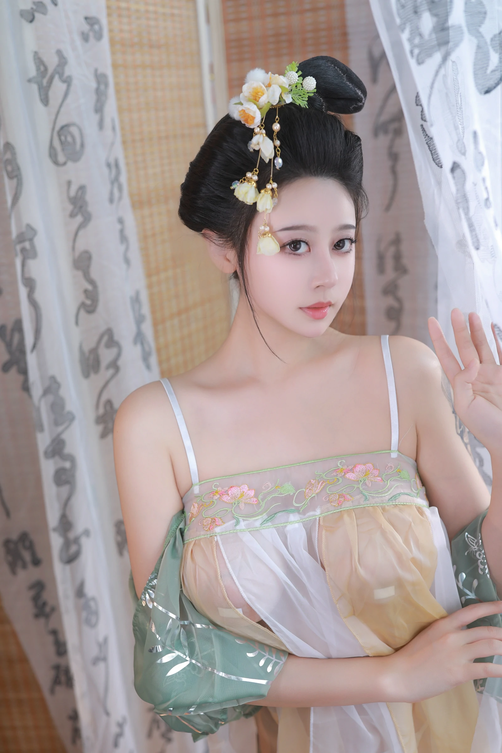 奈汐酱nice – 古风青纱曦 [70P]