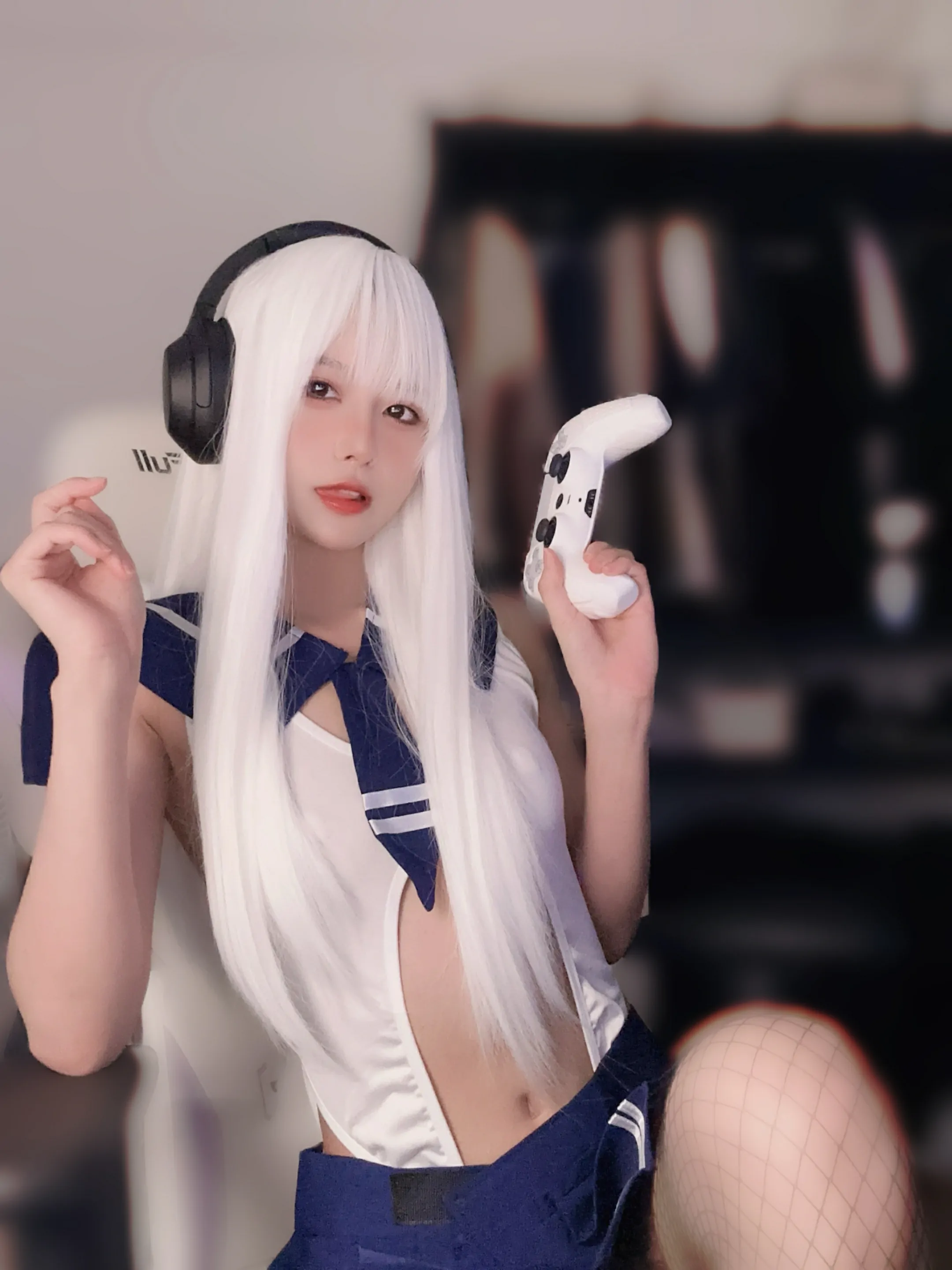 布丁大法 – 白毛女友 [27P]