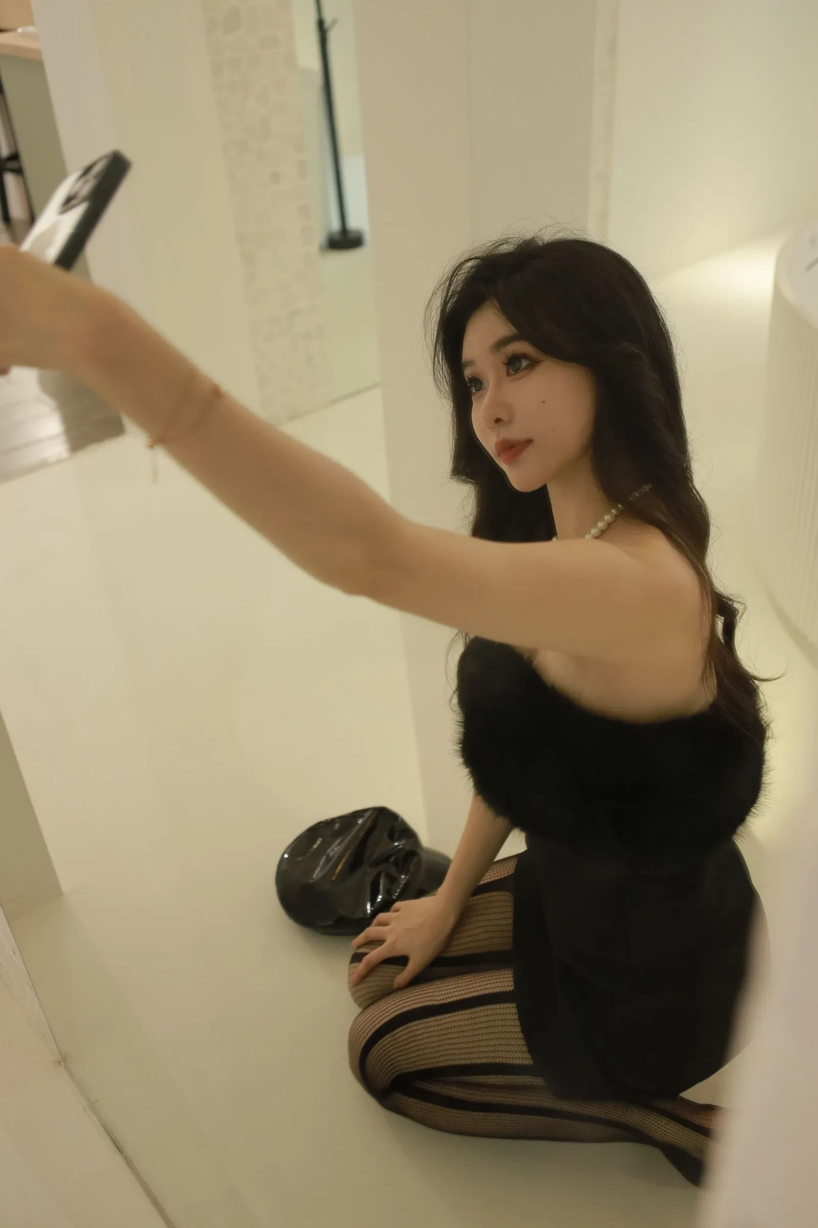Sia不吃鱼 - 虾线黑丝 [51P]