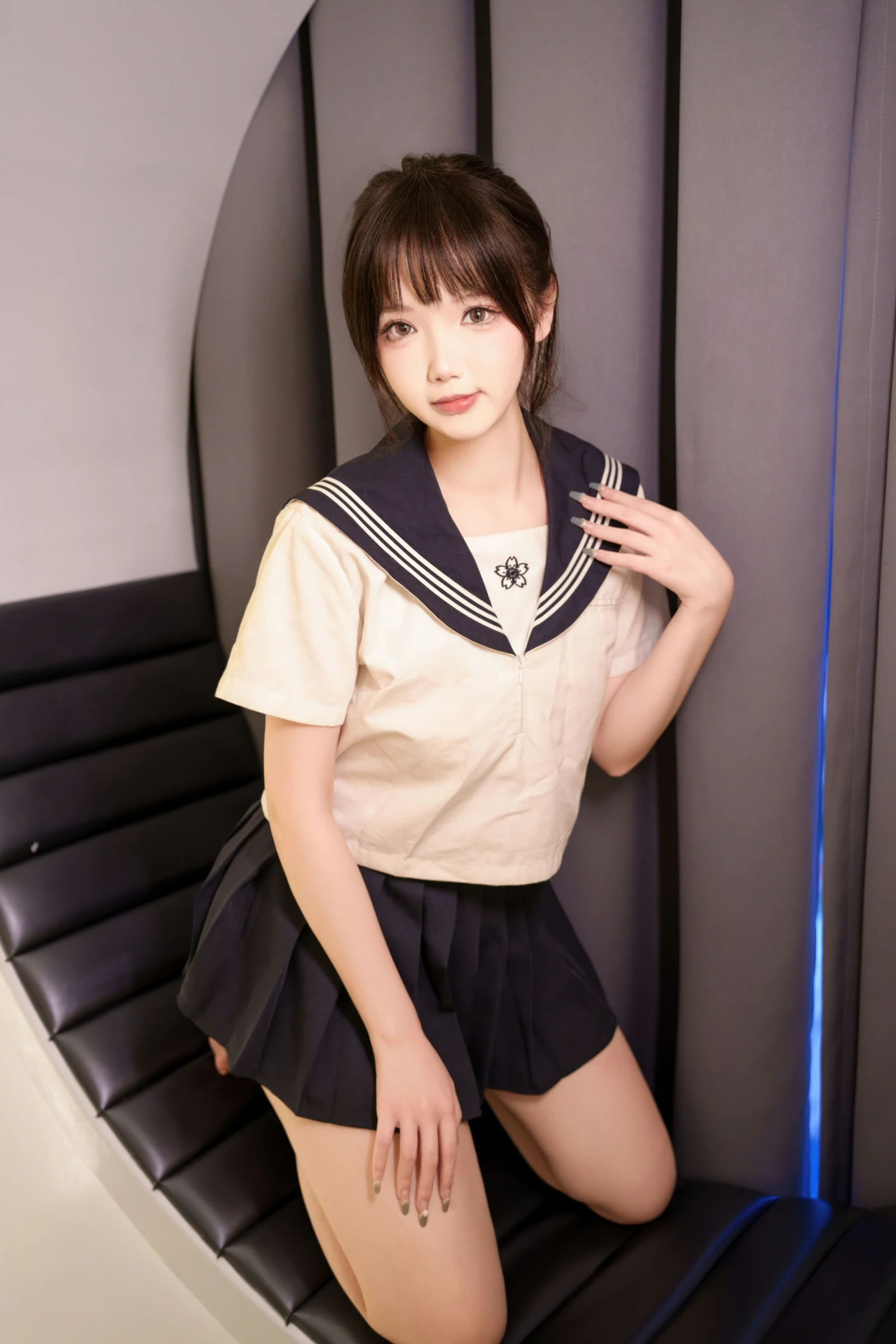 雪晴Astra – 牛奶丝透明黏滑体操服 [62P]