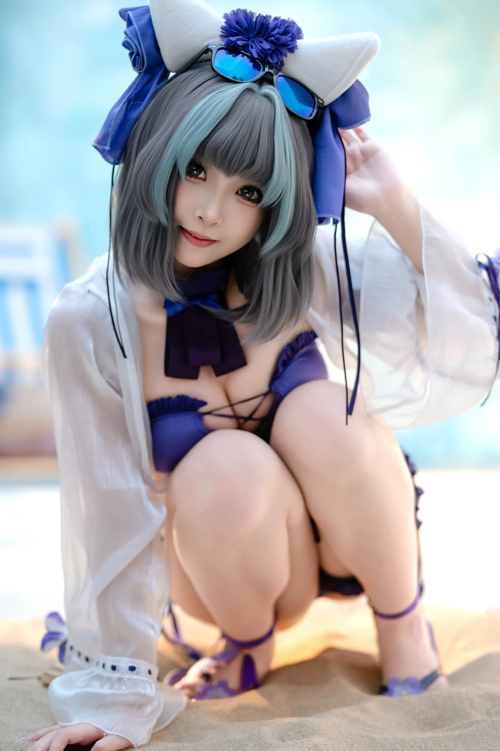 Bangni邦尼 - 泳装柴郡 [86P]