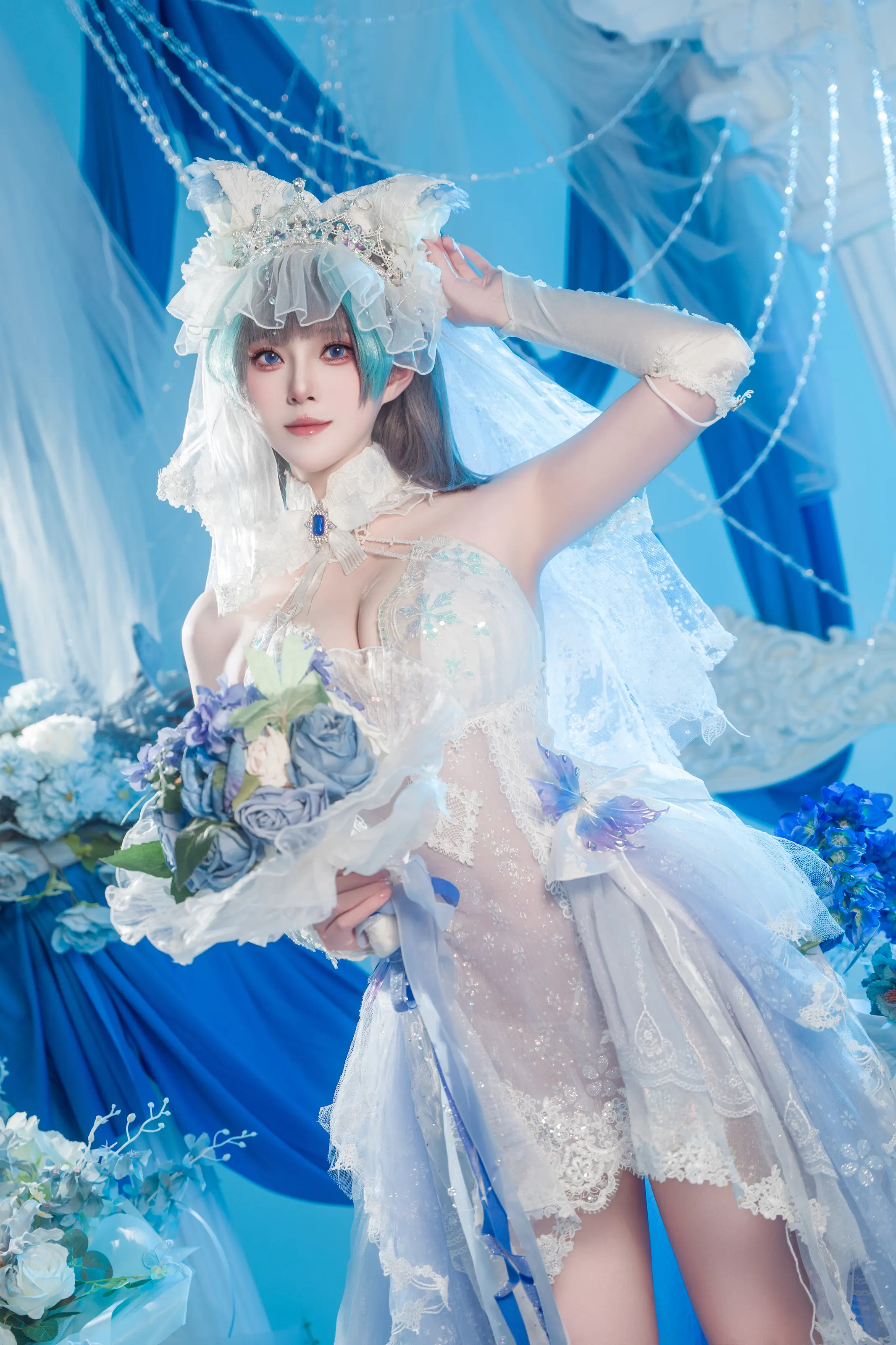 Natsuko夏夏子 – 柴郡婚纱 [70P]