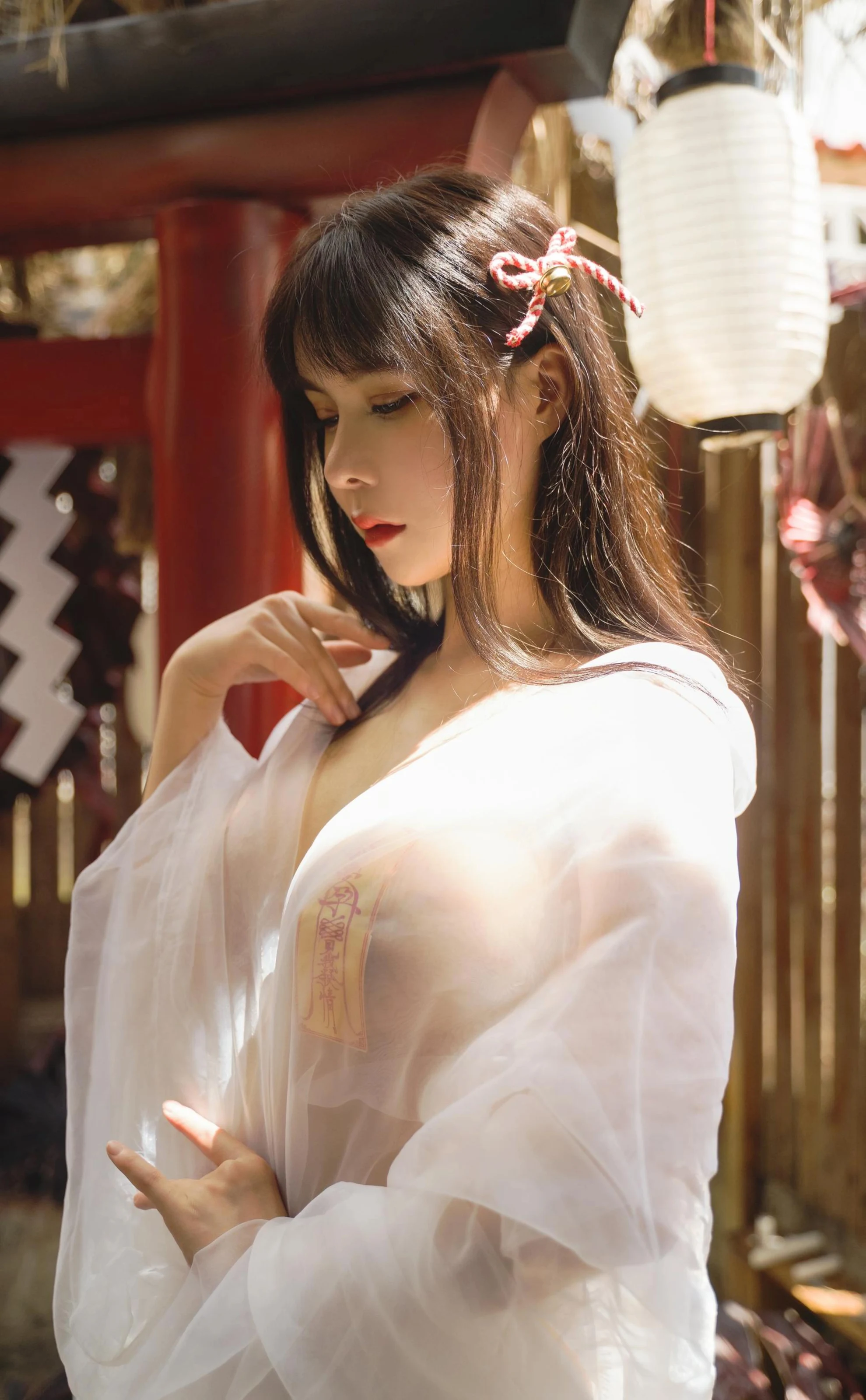 亚马逊鲶鱼 – 神社符纸巫女 [96P]