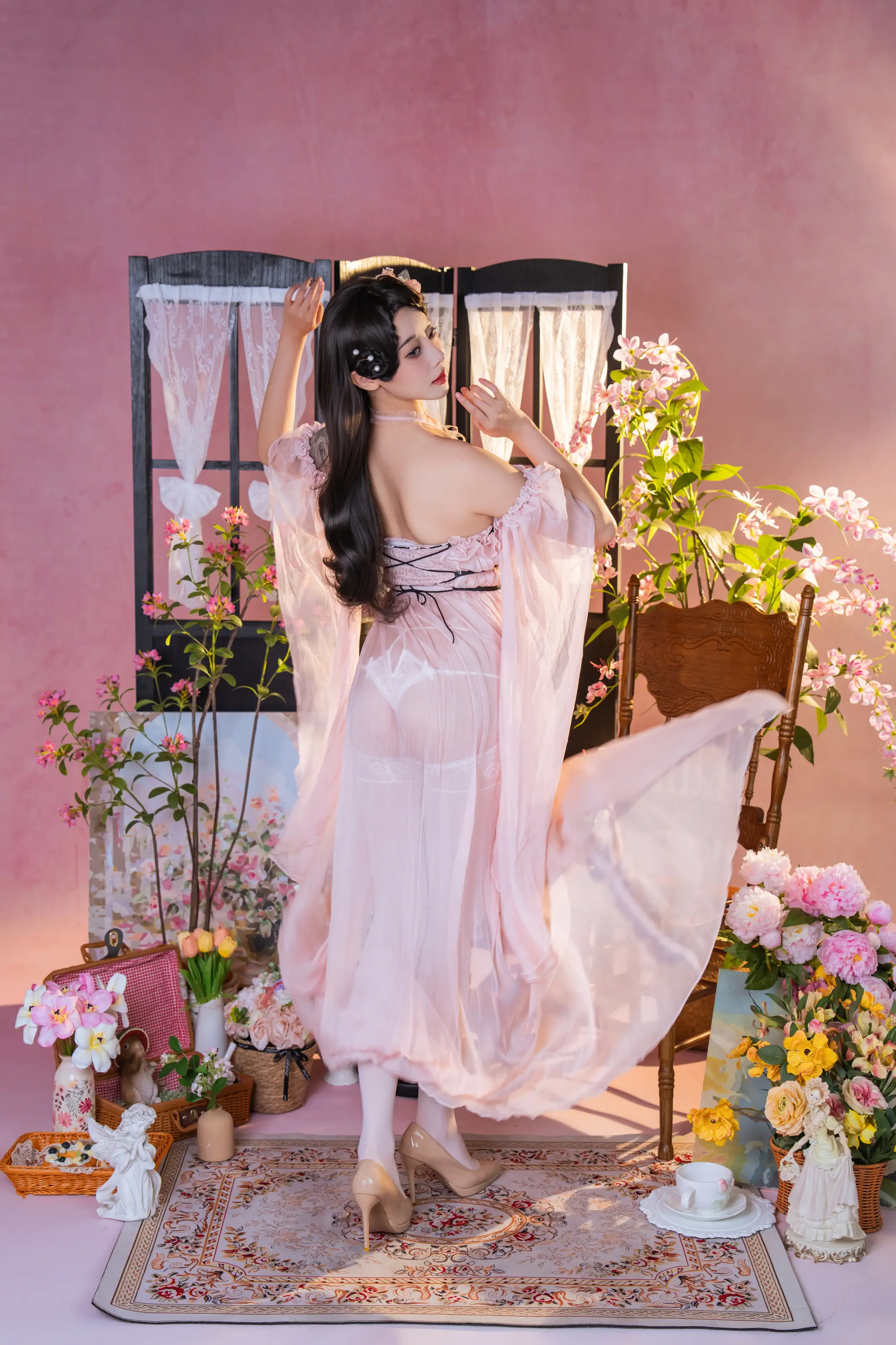 奈汐酱nice – 粉红茶事 [78P]