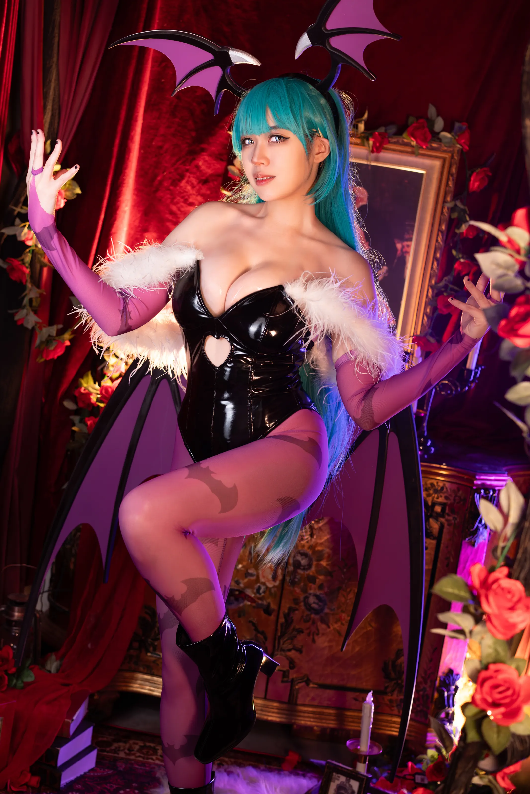 Hatori Sama(奈奈紀) – Morrigan Darkstalkers [39P]