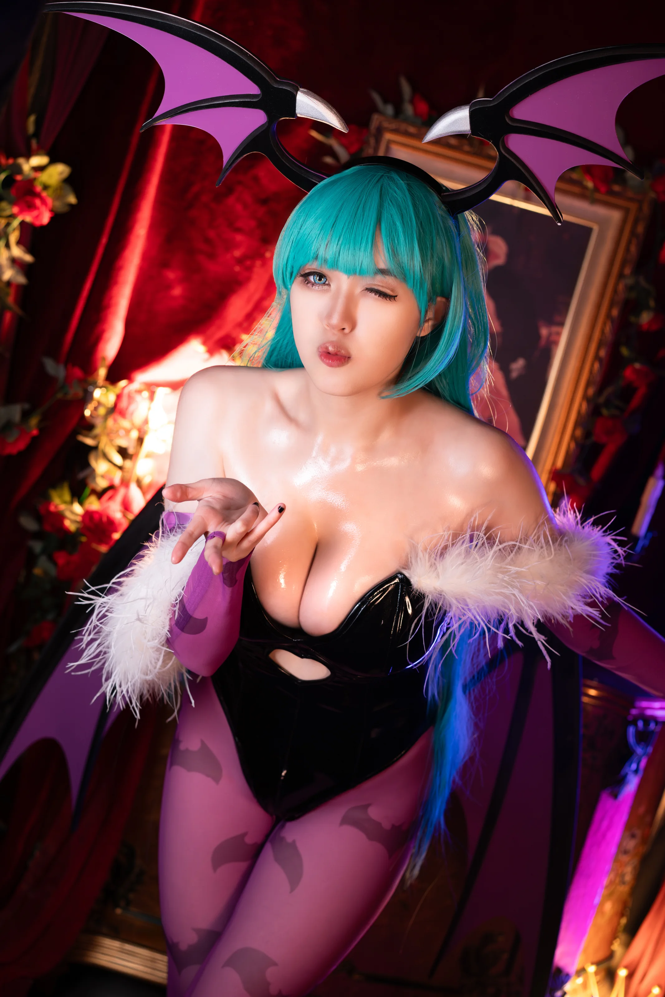 Hatori Sama(奈奈紀) – Morrigan Darkstalkers [39P]