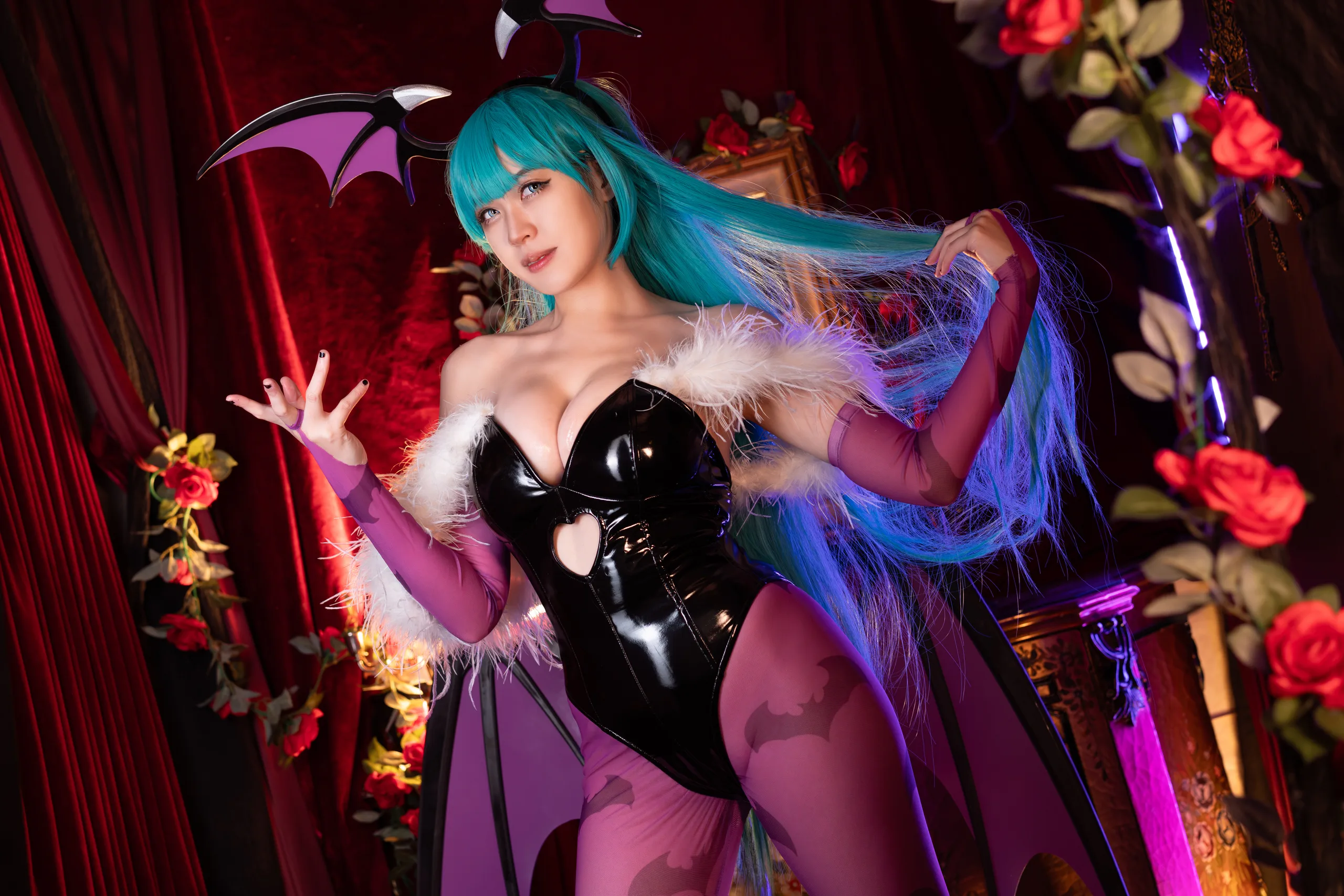 Hatori Sama(奈奈紀) – Morrigan Darkstalkers [39P]