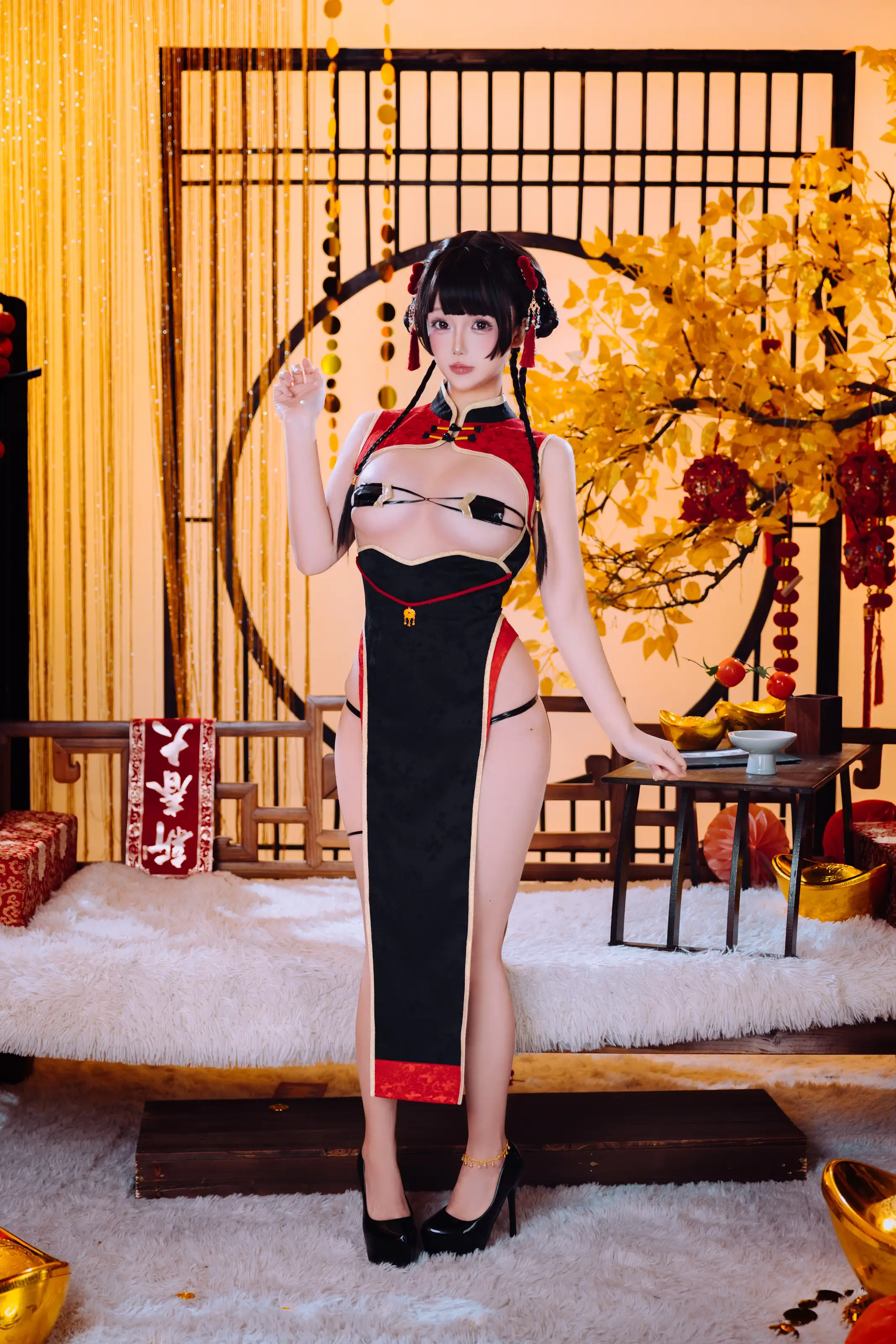 日奈娇 – 新年限定旗袍 [61P]
