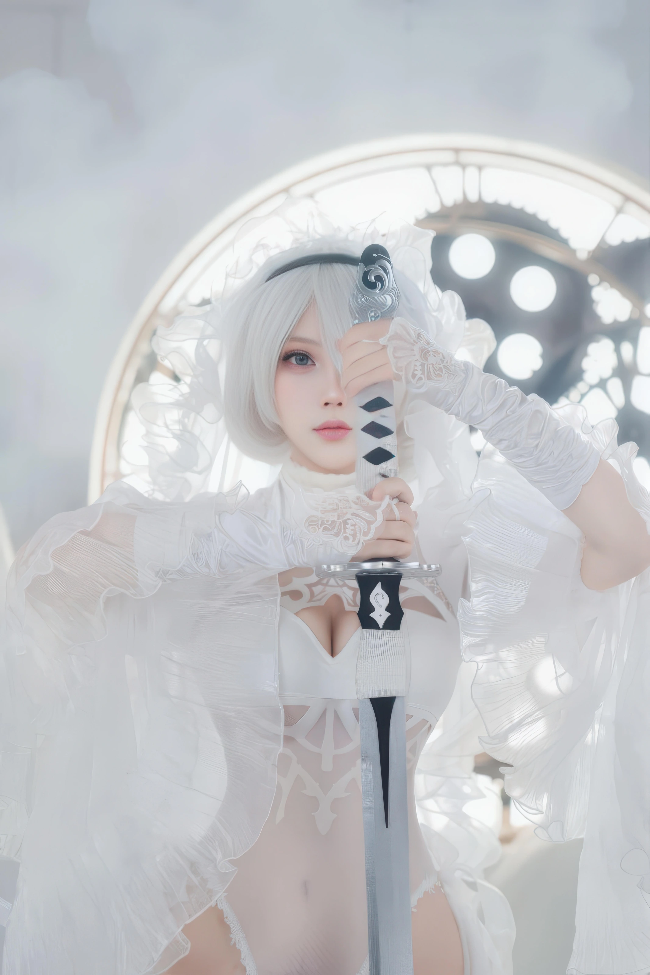 CatDemon喵崽（你的喵崽）- 尼尔 2B 纯白花嫁 [75P]