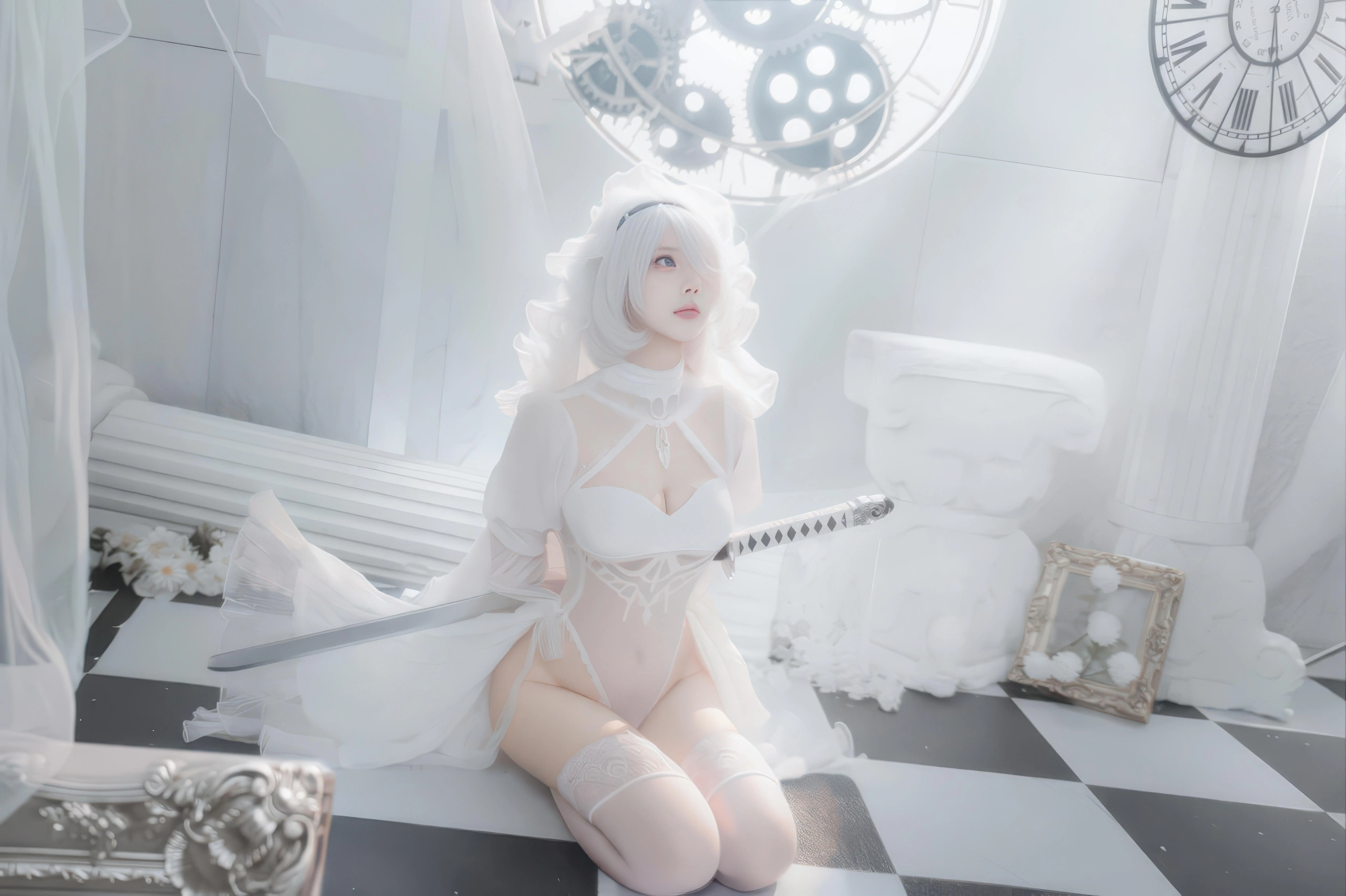 CatDemon喵崽（你的喵崽）- 尼尔 2B 纯白花嫁 [75P]