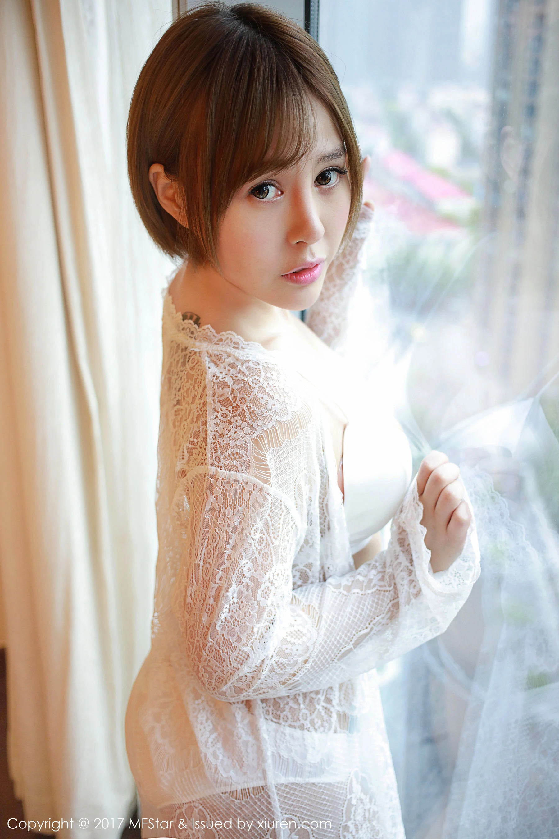 Evelyn艾莉《蕾丝半透内衣》 模范学院 Vol.099
