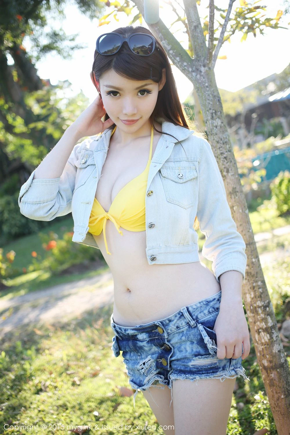 MARA醬《泰国清迈旅拍》牛仔热裤+唯美薄纱 美媛馆 Vol.094