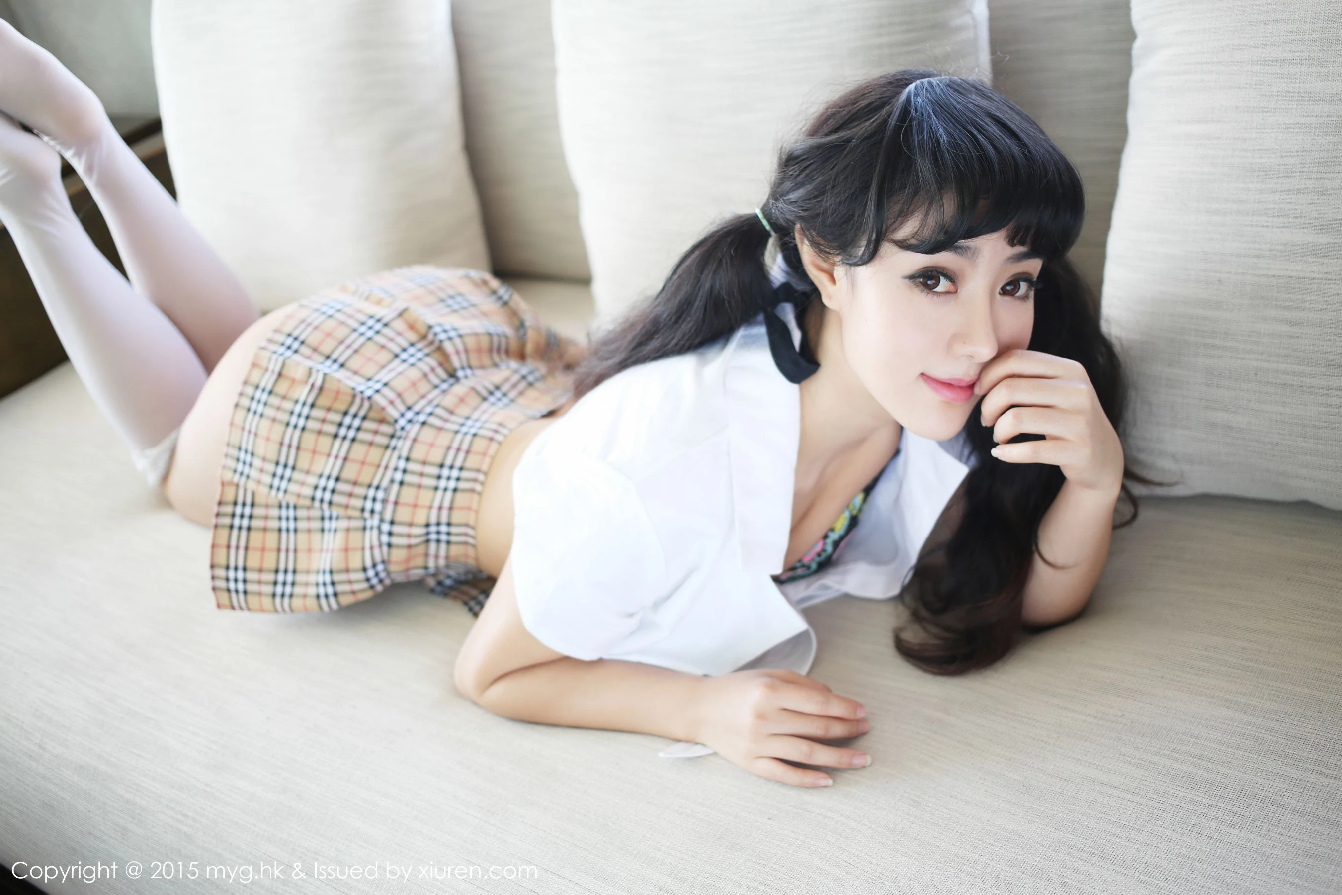 Manuela玛鲁娜《学生装制服》 美媛馆 Vol.107