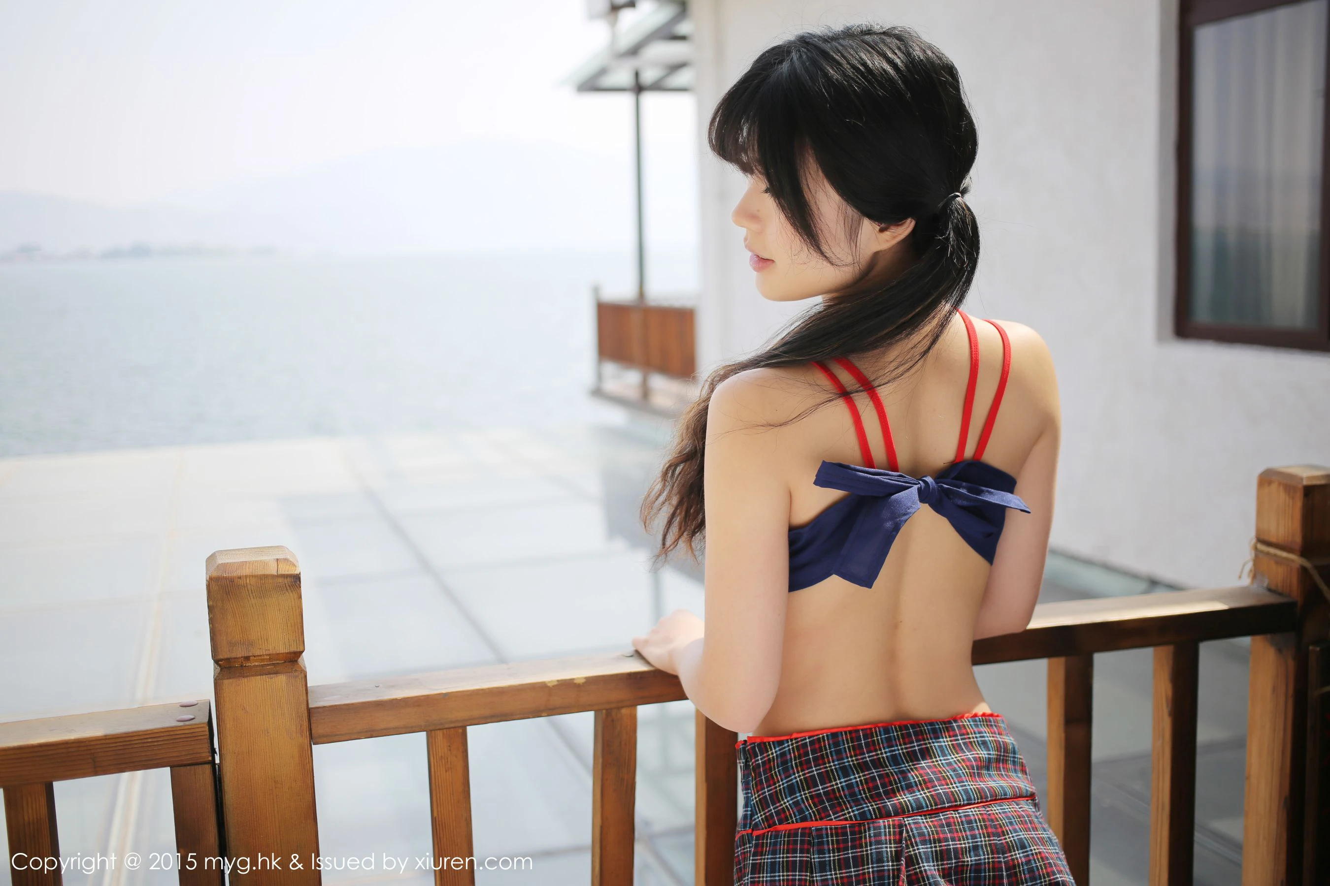 刘雪妮Verna《大理旅拍》内衣+英伦校服 美媛馆 Vol.108