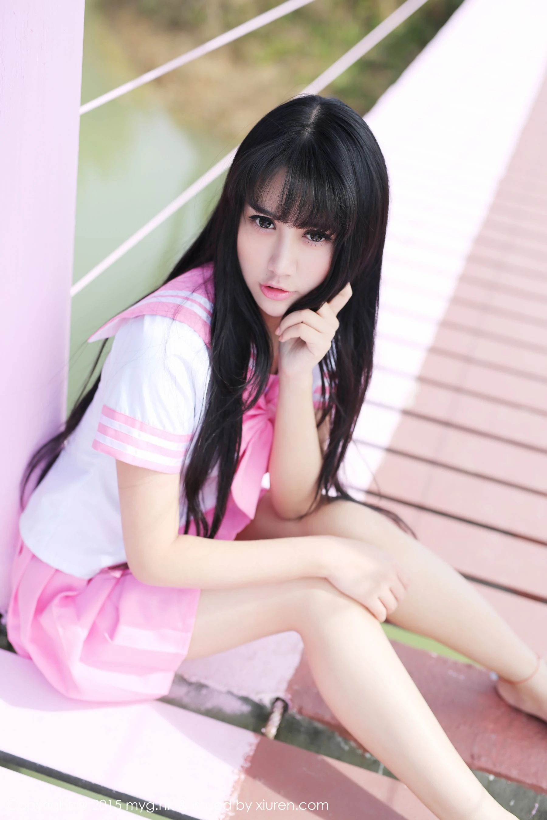 杨晓青儿《泰国Pai县》校服+热裤+内衣 美媛馆 Vol.099