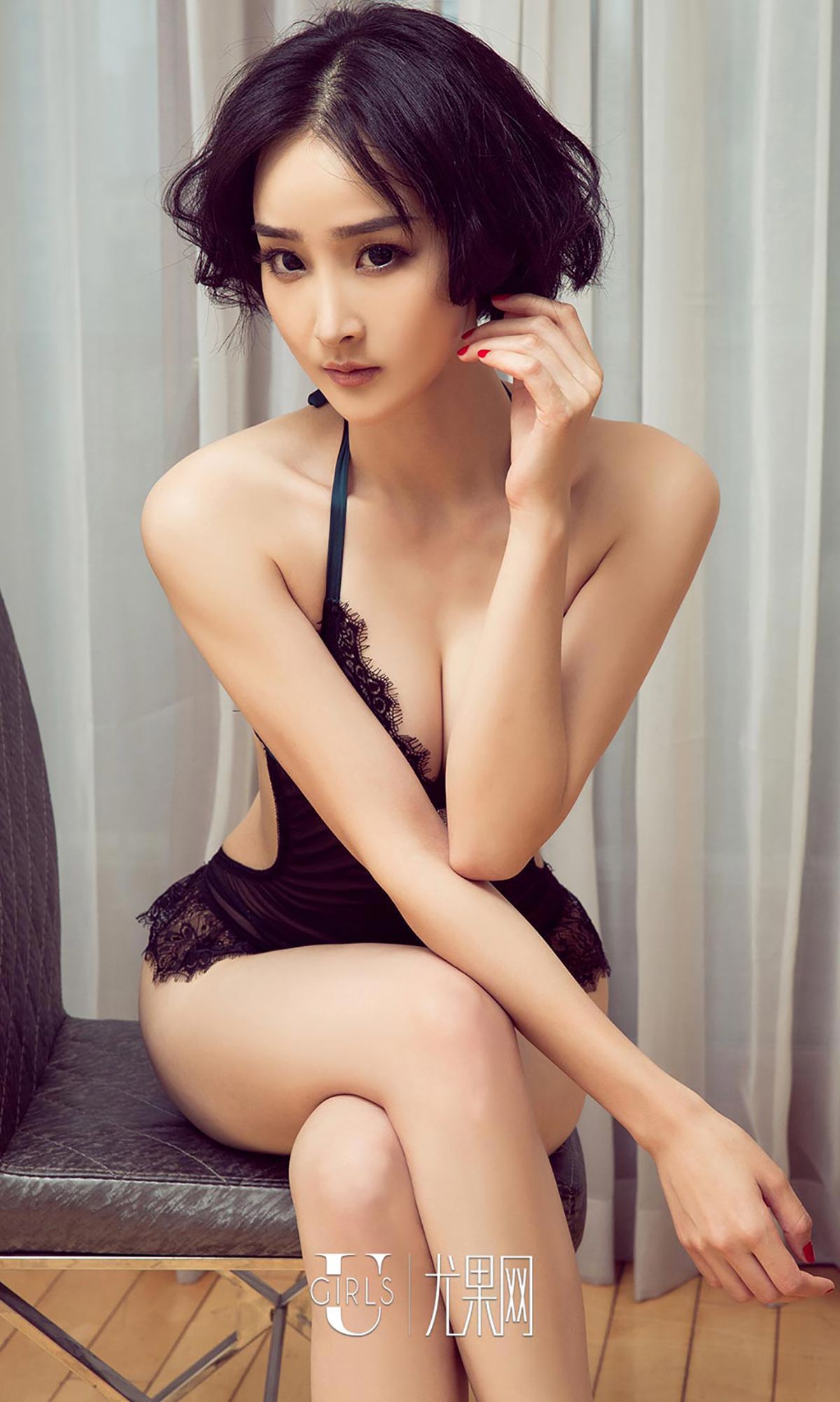 呦呦《短发湿身妹》 UGirls 爱尤物 No.417 [40P]