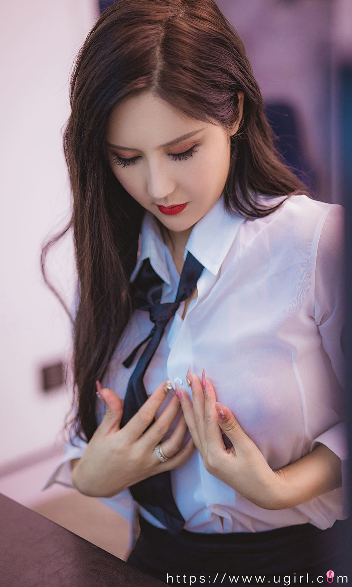UGirls 爱尤物 No.2300 娜依灵儿 制服密钥 [35P]