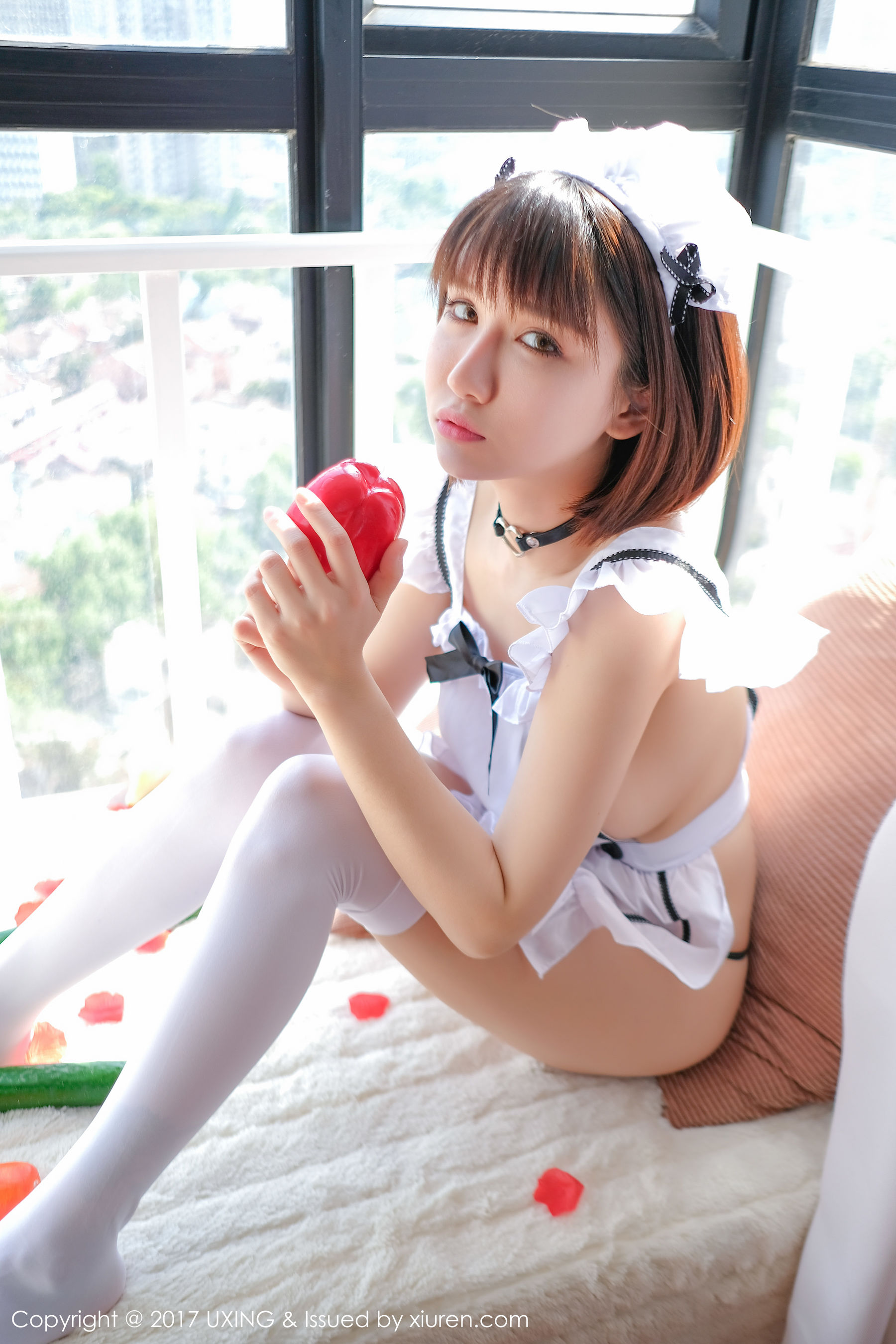 K8傲娇萌萌Vivian《女仆装+黄瓜主题》 优星馆UXING VOL.058 [33P]
