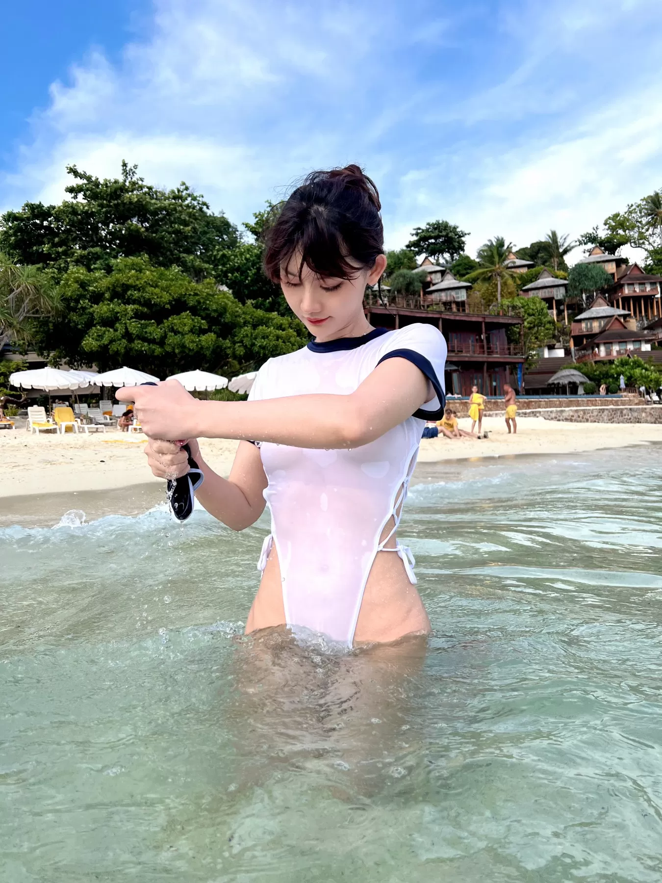 就是阿朱啊 – 海岛透视比基尼 [56P]