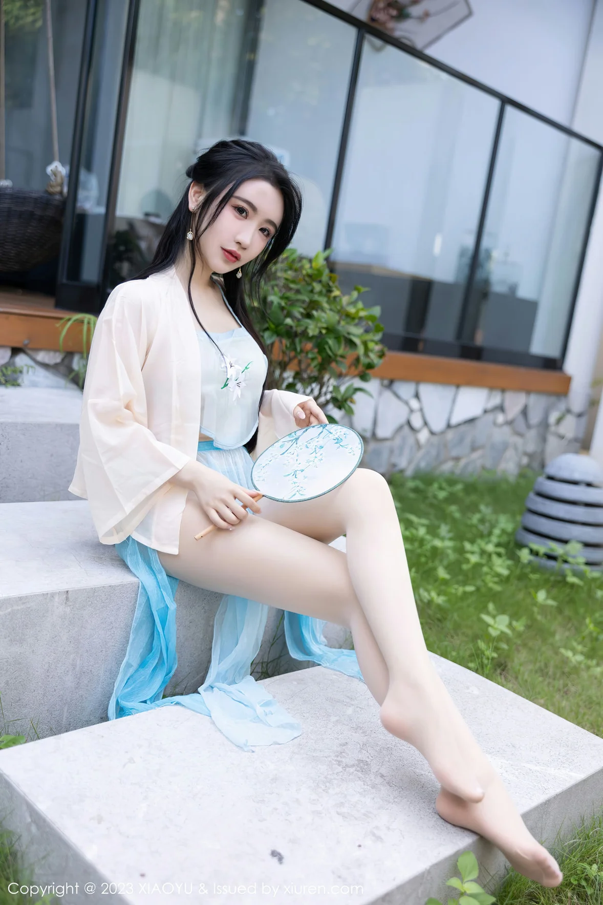 XIAOYU 语画界 Vol.1057 Cherry樱桃酱 淡蓝色古装杭州旅拍 [82P]